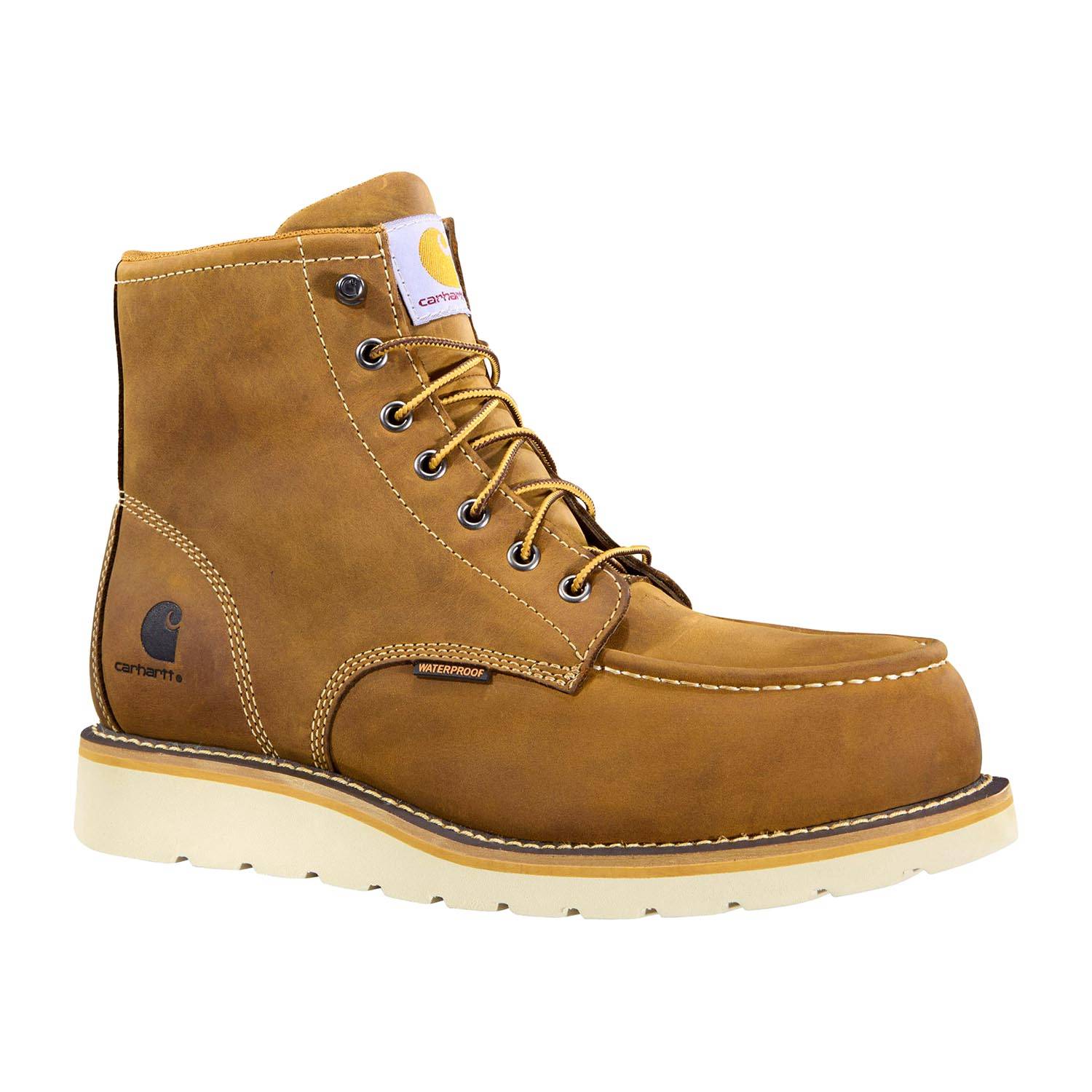NEW CARHARTT men’s force nano comp toe work boot in brown Carhartt Lightweight Workboot Carhartt Men main image 3