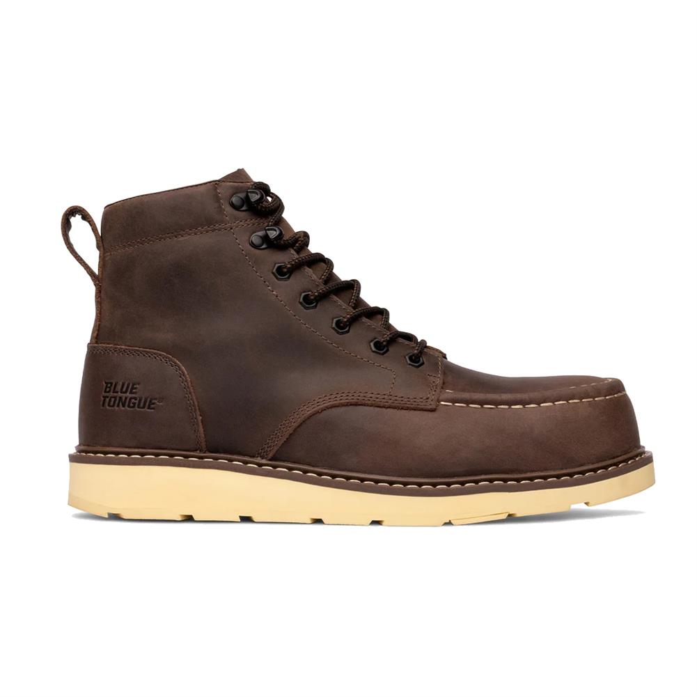 BLUE TONGUE 6" TORO MOC TOE WEDGE BOOTS