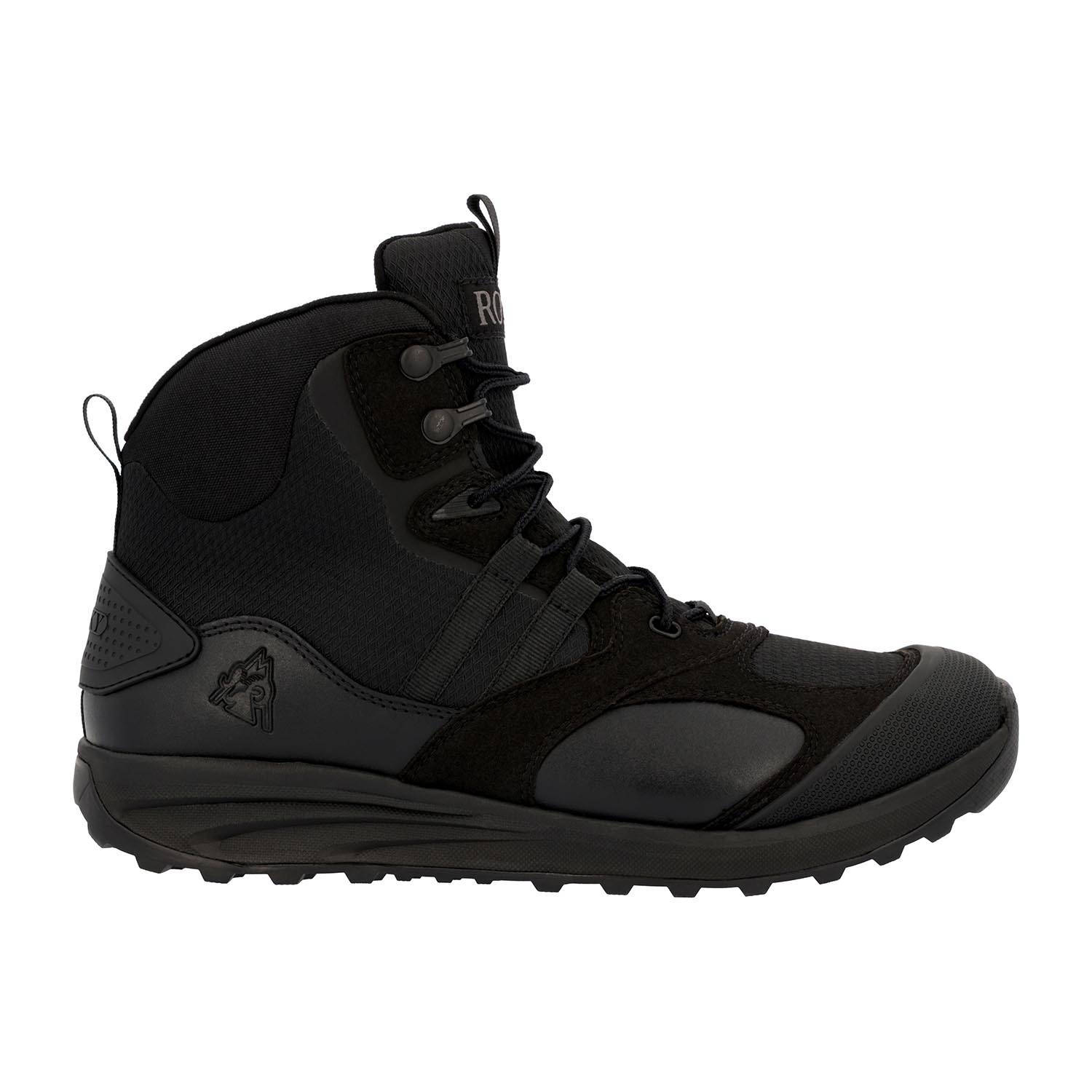 Rocky Black Lace-Up Tactical Boots Shoes Leather Flight Boots Rocky S2v Tactical Military Boot  main image 4