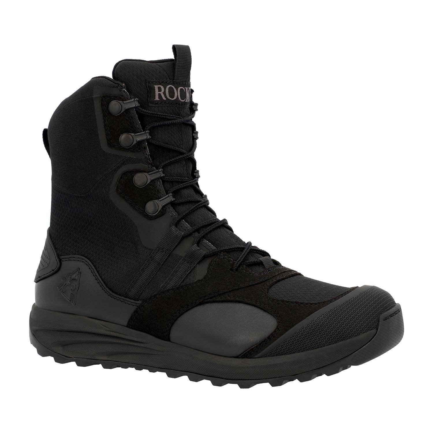 Rocky Men\'s Black Gloss Tactical Boots Rocky Men main image 3