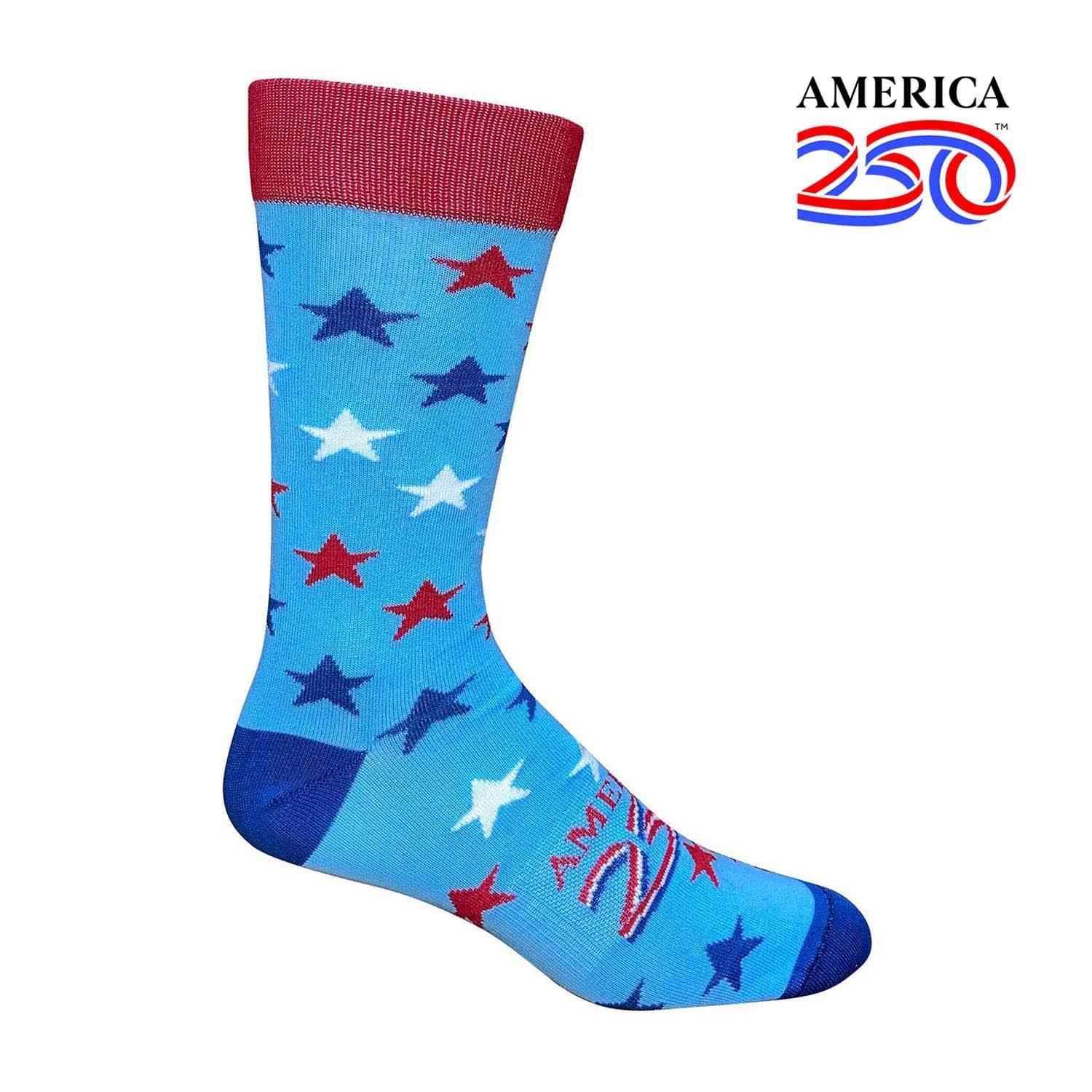 Wilson Brown Big Stars Dress Socks