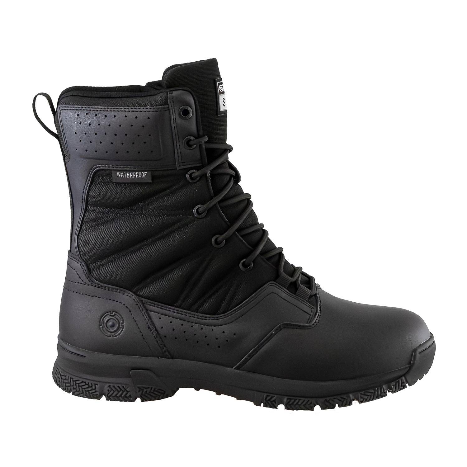 ORIGINAL S.W.A.T. PROTEC 8&QUOT; SIDE-ZIP POLISHABLE TOE WAT