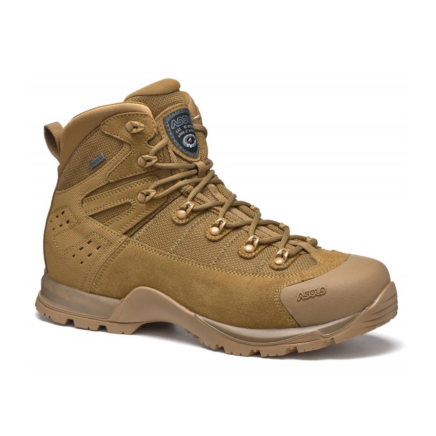 ASOLO Boots Men 8.5 Beige Leather‎ Hiking Vibram Sole Lace Up Outdoor Trekking * Men main image 4