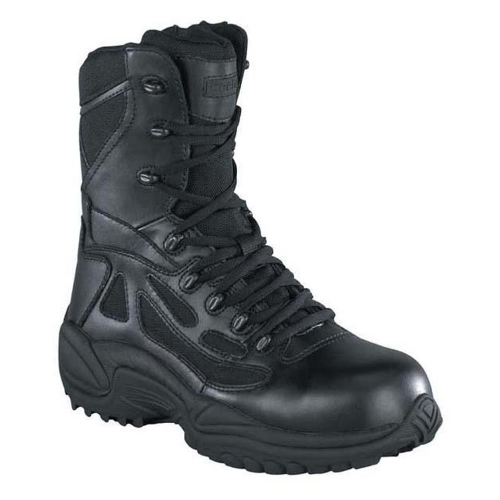 REEBOK 8" RAPID RESPONSE RB SIDE-ZIP WATERPROOF BOOTS