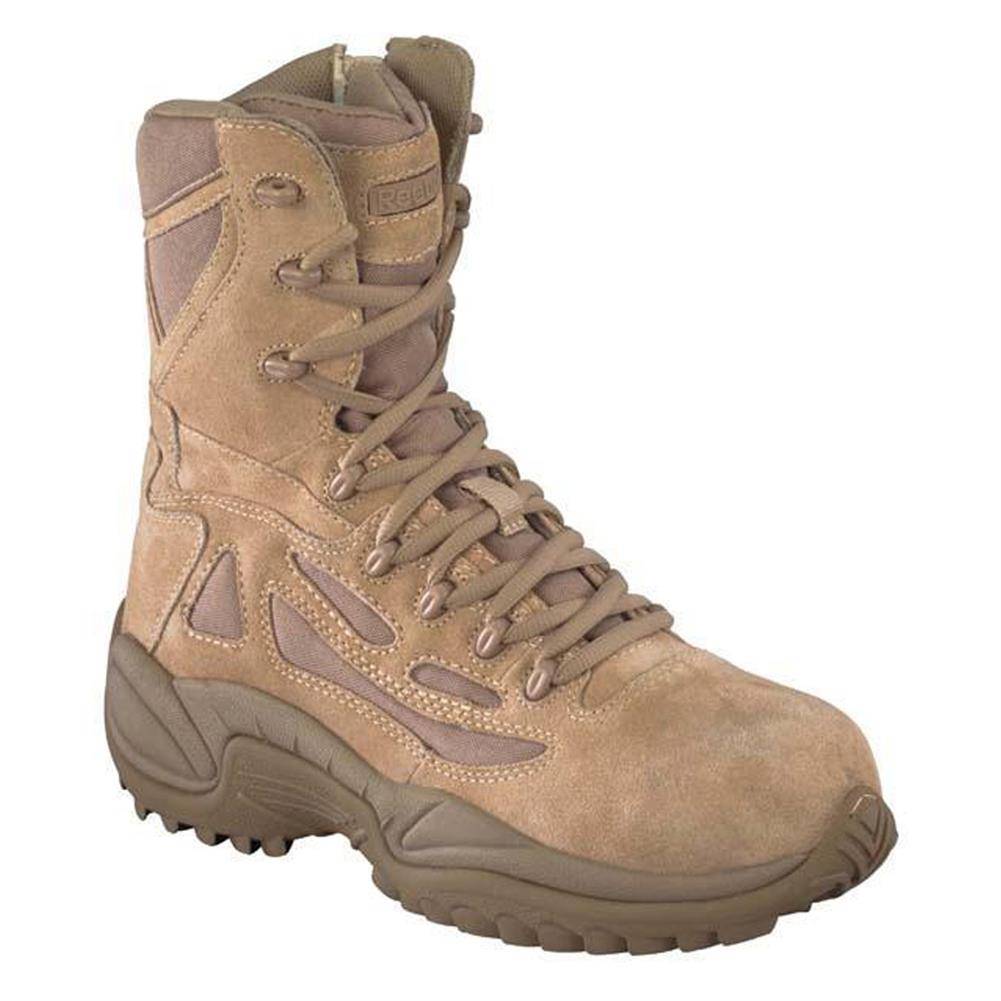 REEBOK 8" RAPID RESPONSE RB COMPOSITE TOE SIDE-ZIP BOOTS