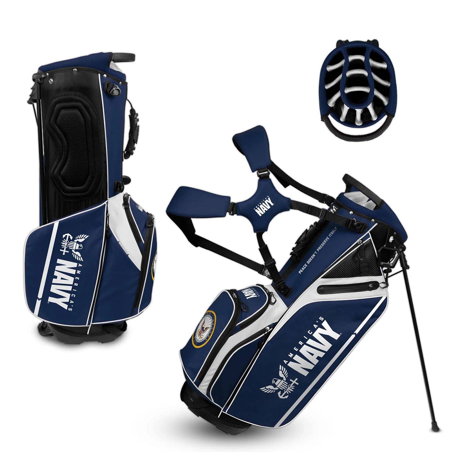 U.S. MILITARY CADDIE CARRY HYBRID GOLF BAG