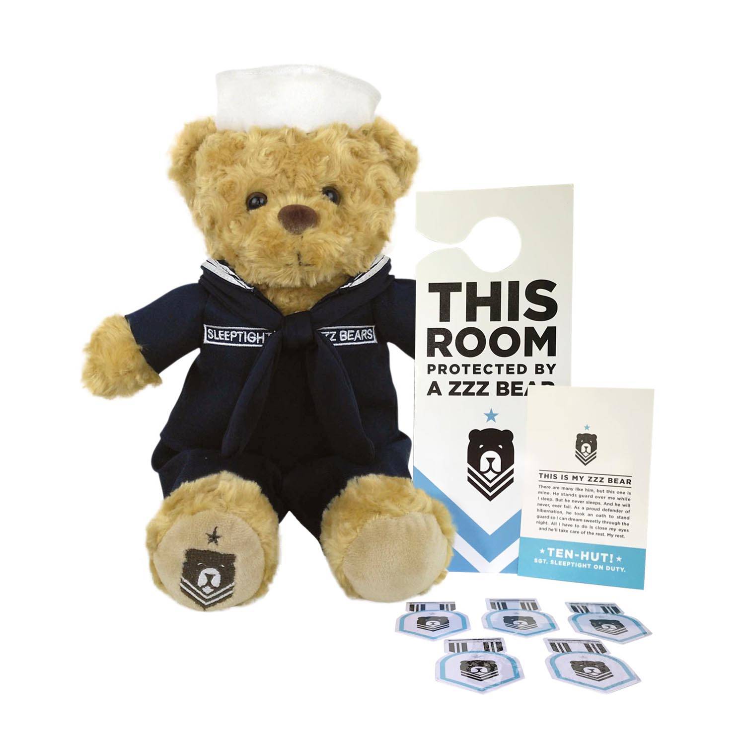 ZZZ Bears Plush Teddy Bear - Navy