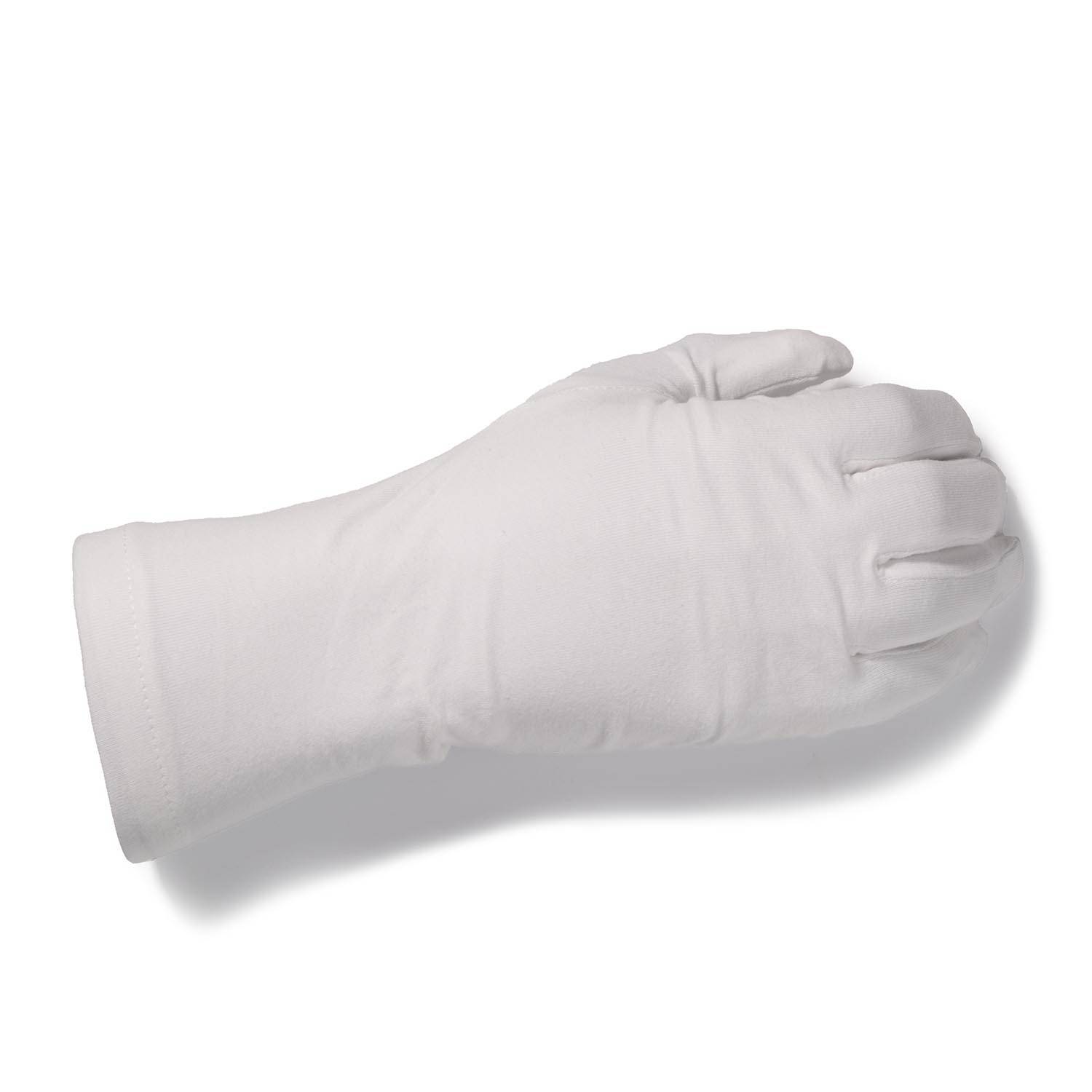 white cotton military dress gloves White Cotton "Sure Grip" Slip-On Glove (Dozen)