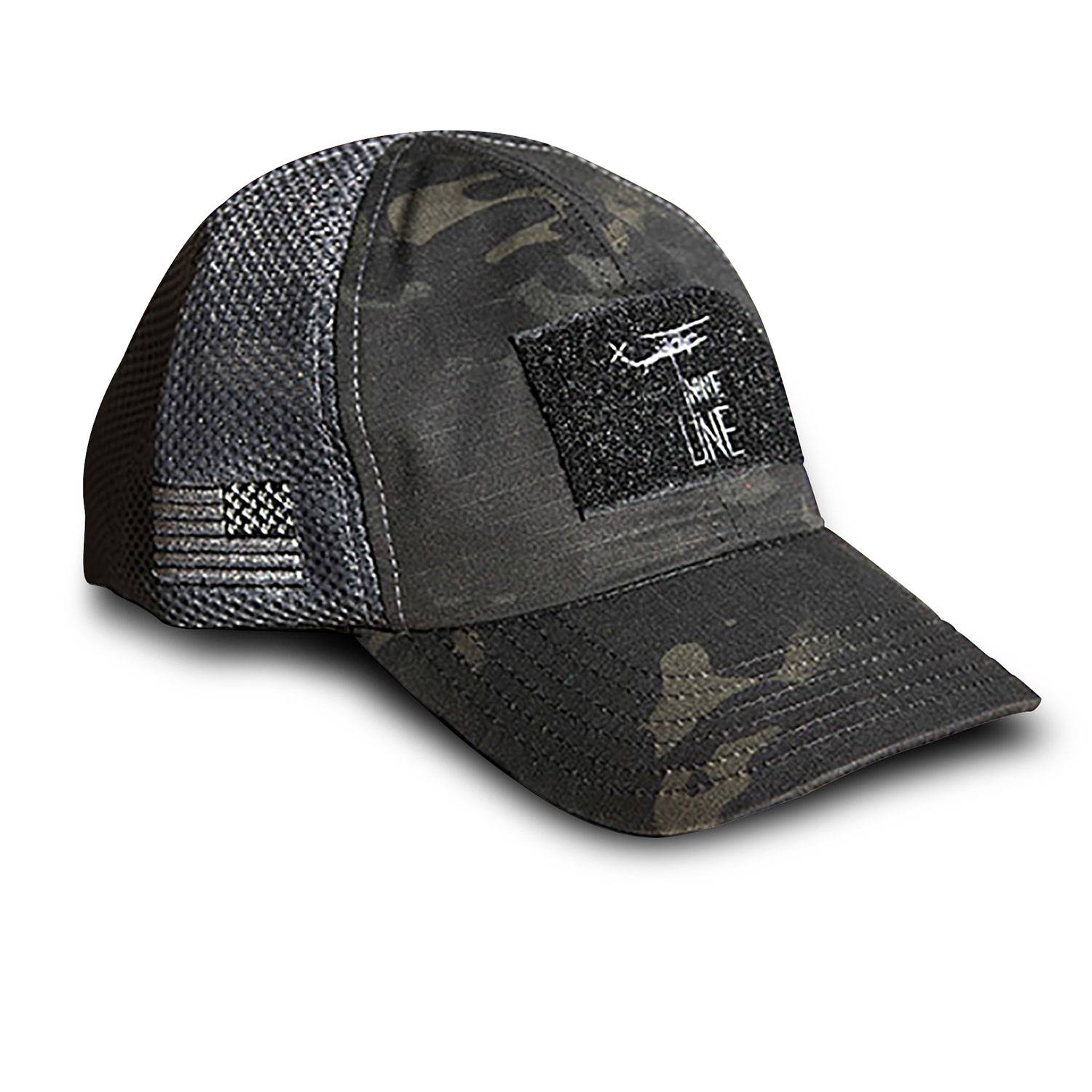 Nine Line Mesh Back Hat with Drop Line Logo