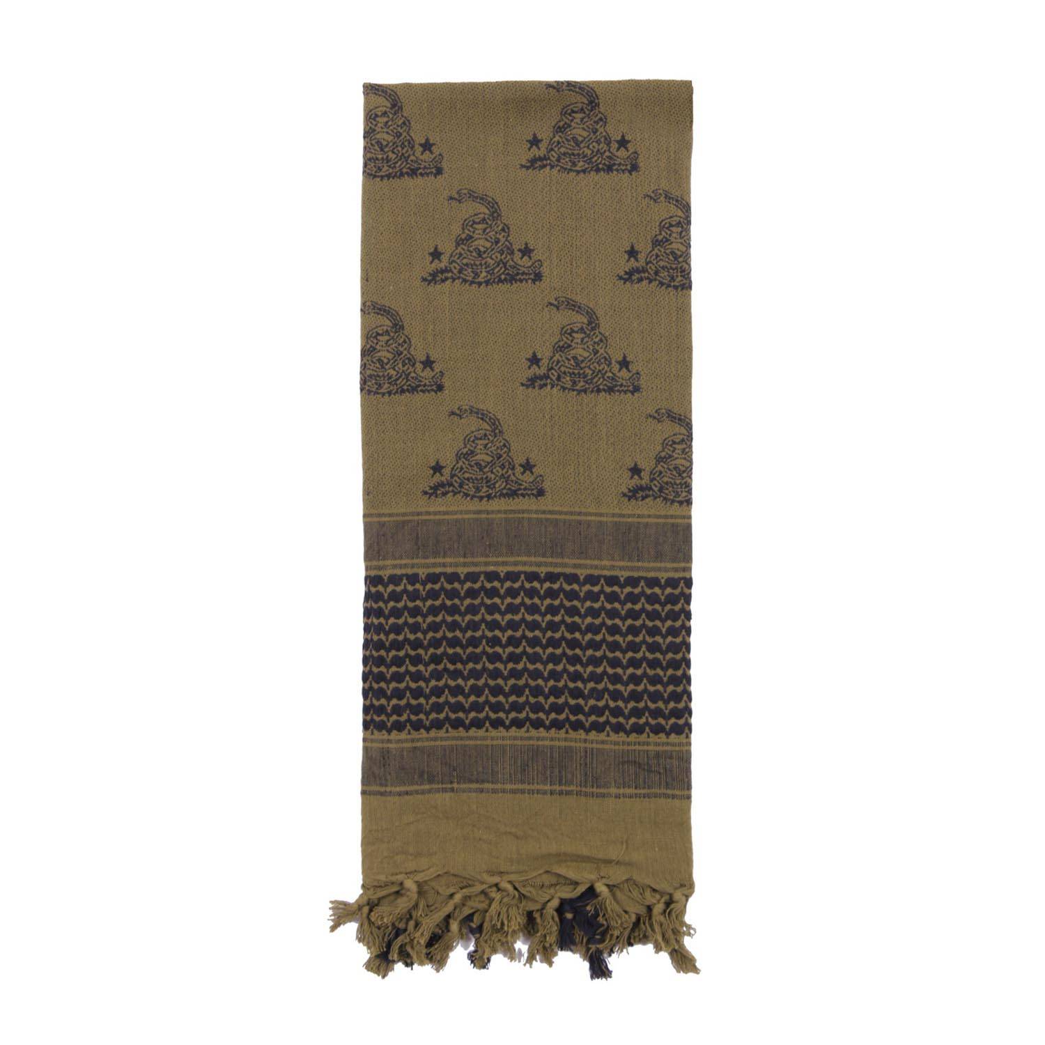 Rothco Gadsden Snake Shemagh Tactical Desert Scarf