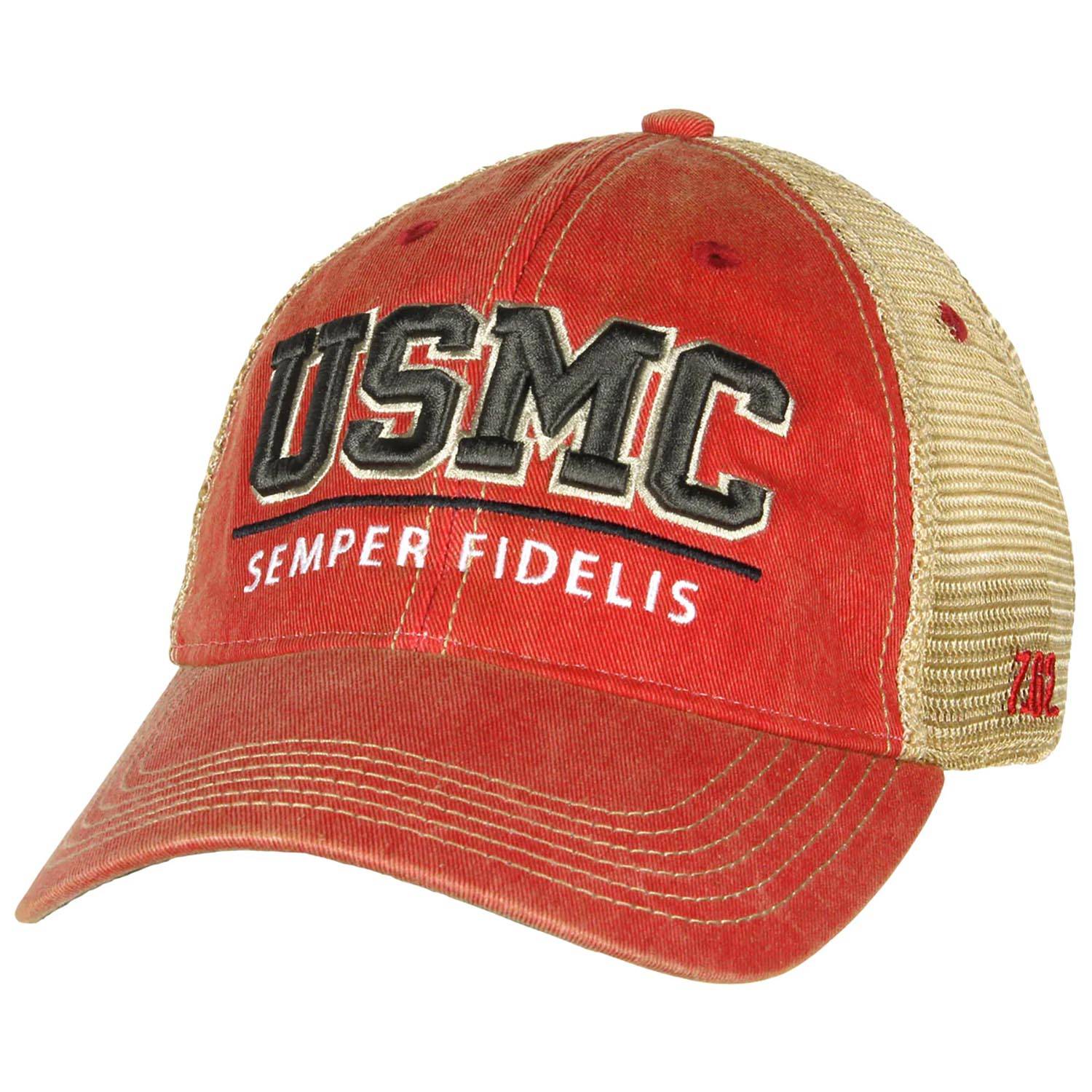 7.62 DESIGN USMC 'SEMPER FIDELIS' VINTAGE TRUCKER HAT