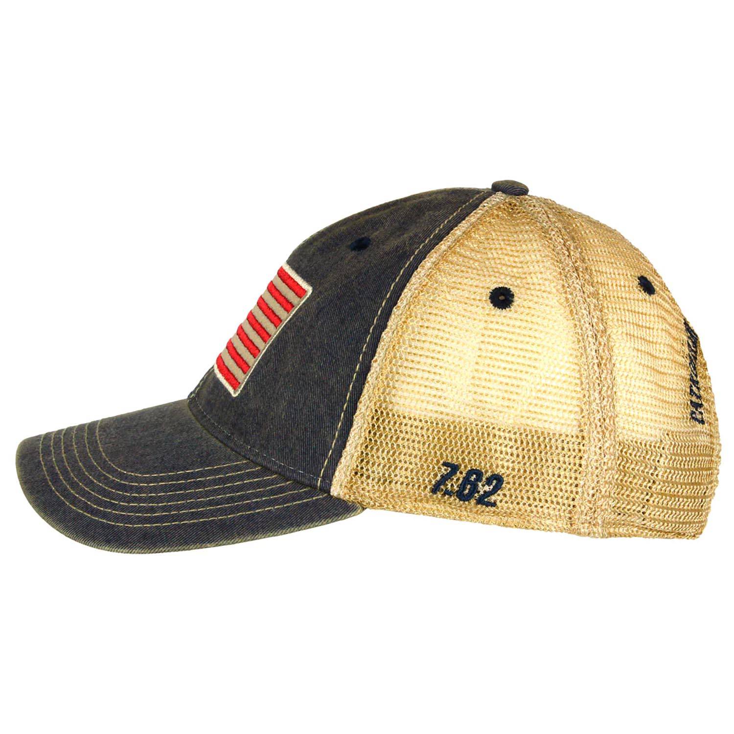 7.62 Design American Flag Vintage Trucker Hat | U.S. Patriot
