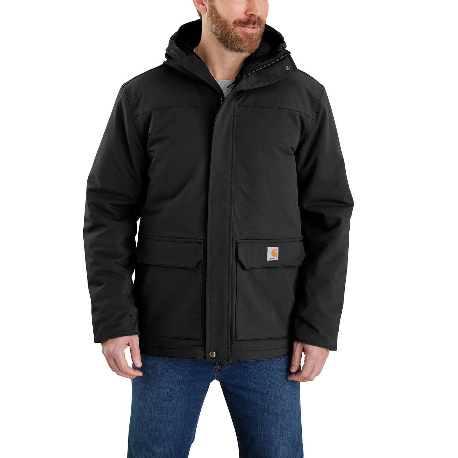 CARHARTT SUPER DUX INSULATED TRADITIONAL COAT IN BLACK