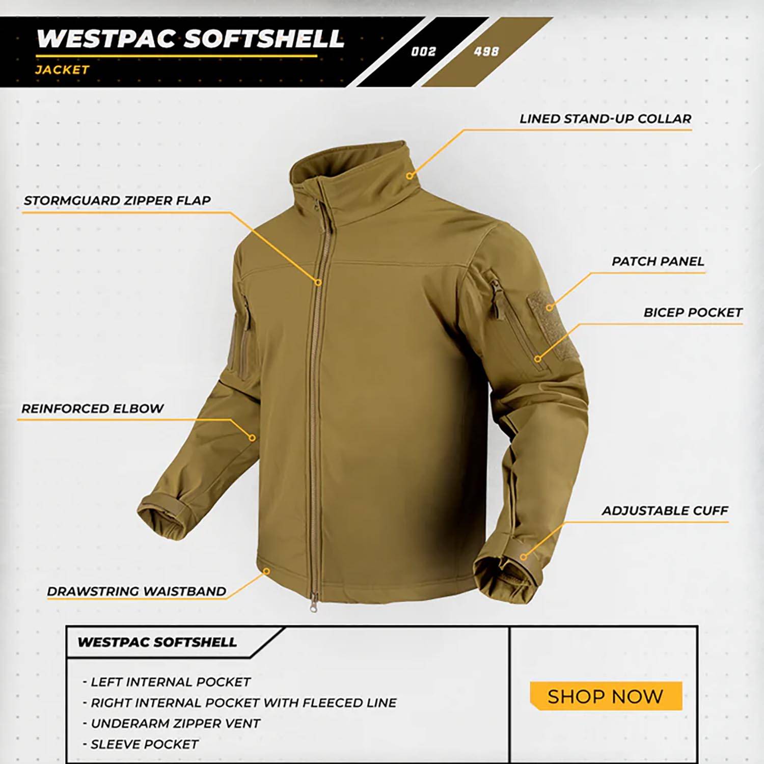Condor Westpac Softshell Jacket | U.S. Patriot