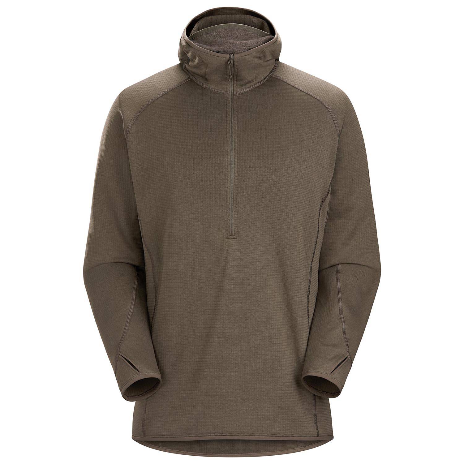 ARC'TERYX LEAF MEN'S DELTA AR 1/2 ZIP NECK HOODY