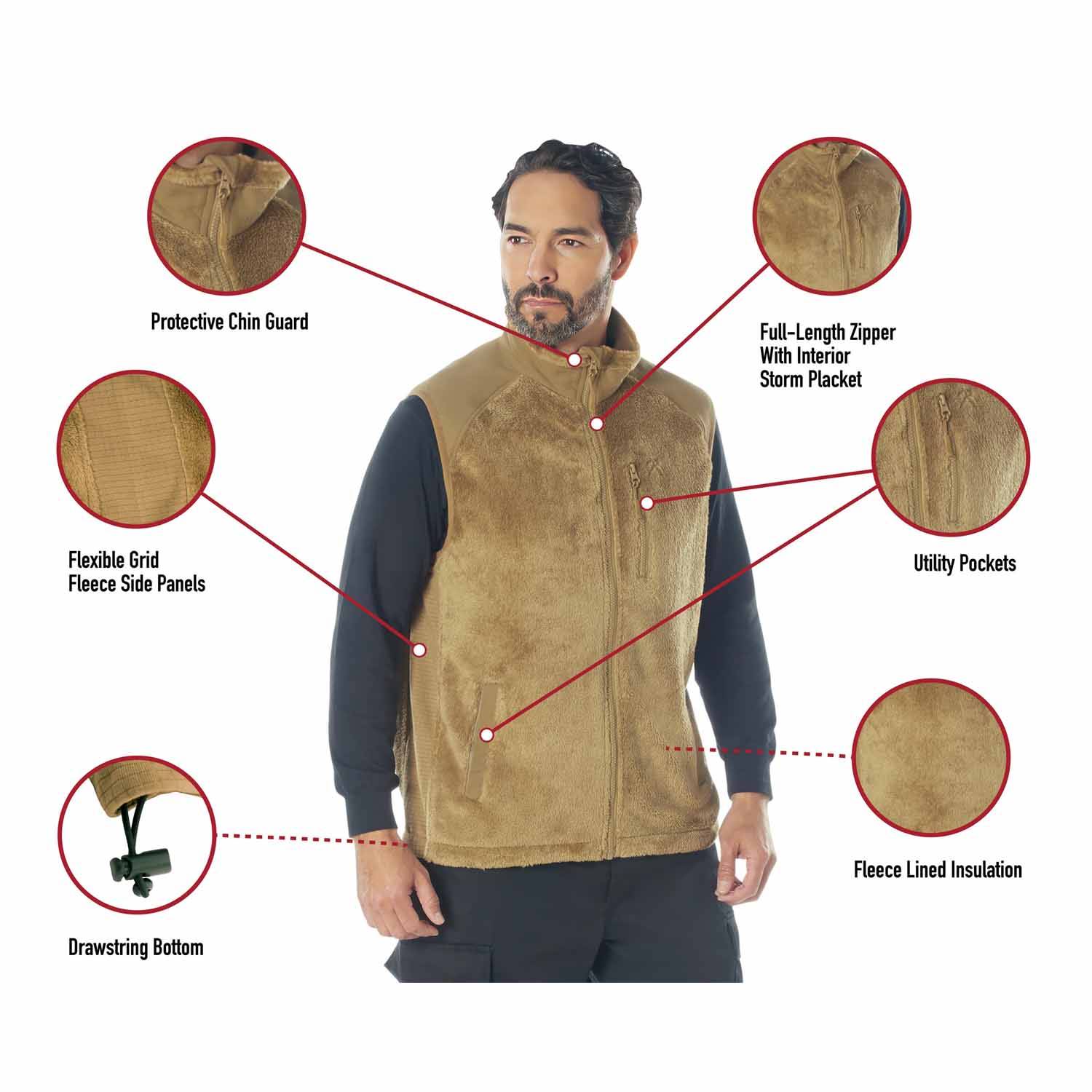 Rothco E.C.W.C.S. Fleece Vest | U.S. Patriot