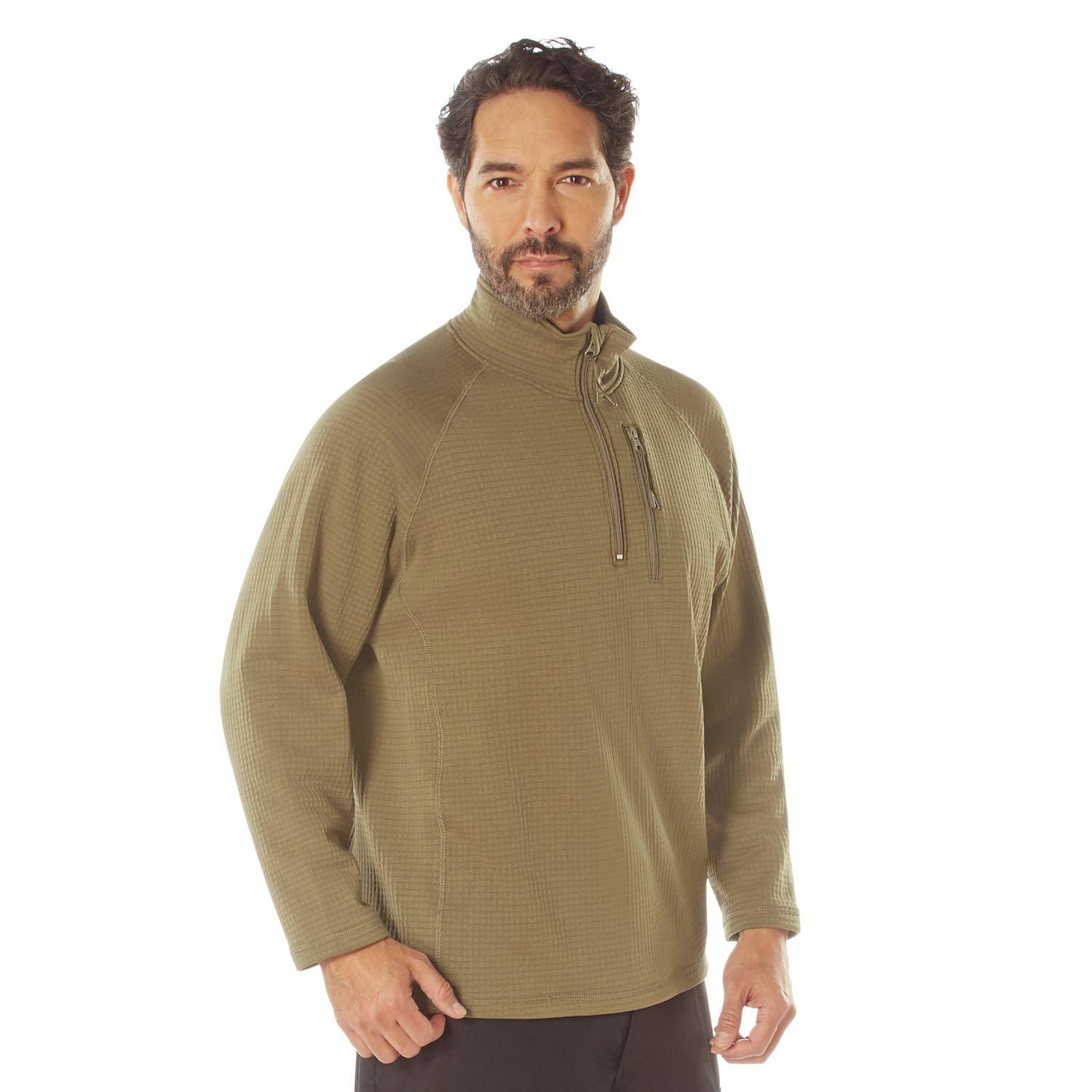Rothco Grid Fleece Pullover | U.S. Patriot