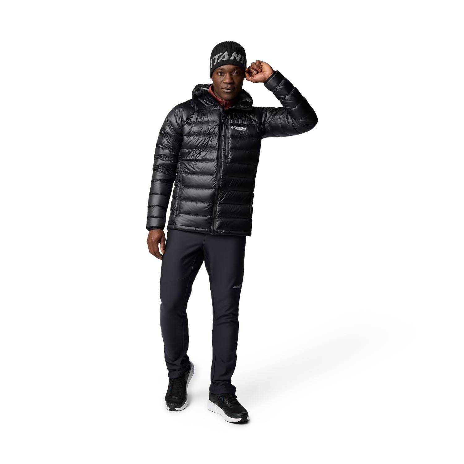 CRONOS Padded hooded jacket【BLACK】 CRONOS Black Down Jacket with Hood