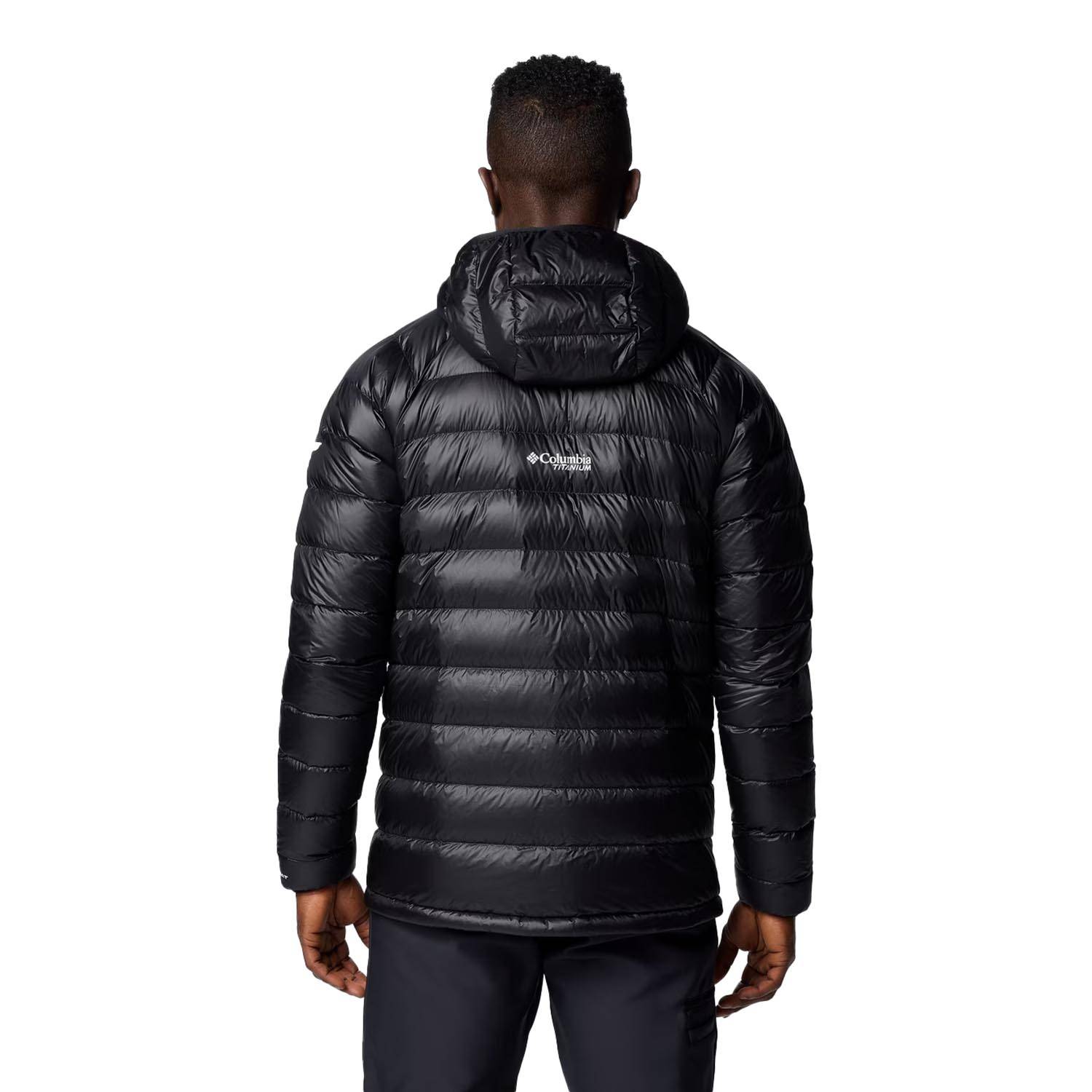 Columbia Mens Arctic Crest Down Hooded Jacket | U.S. Patriot
