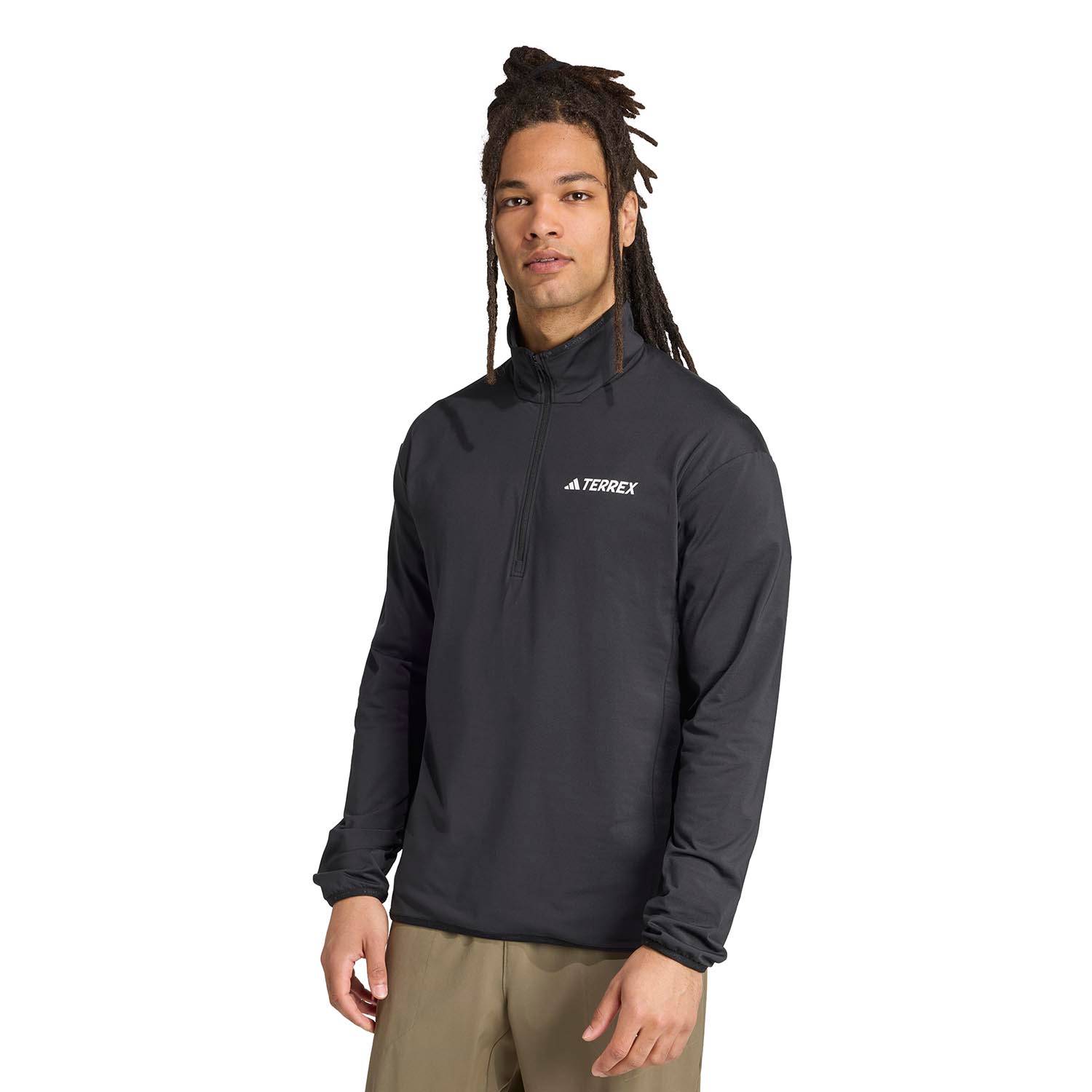 adidas Men's Terrex Multi CLIMAWARM Half-Zip Tech Fleece