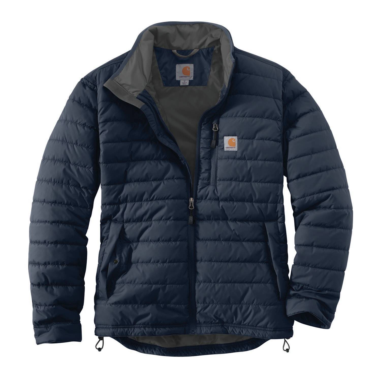 CARHARTT RAIN DEFENDER LIGHTWEIGHT INSULATED JACKET IN NAVY