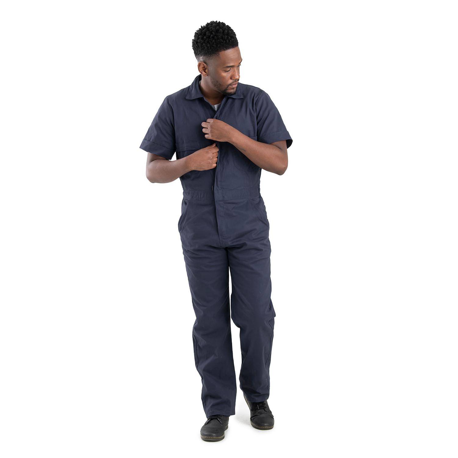 Berne Highland Short Sleeve Flex Poplin Coveralls