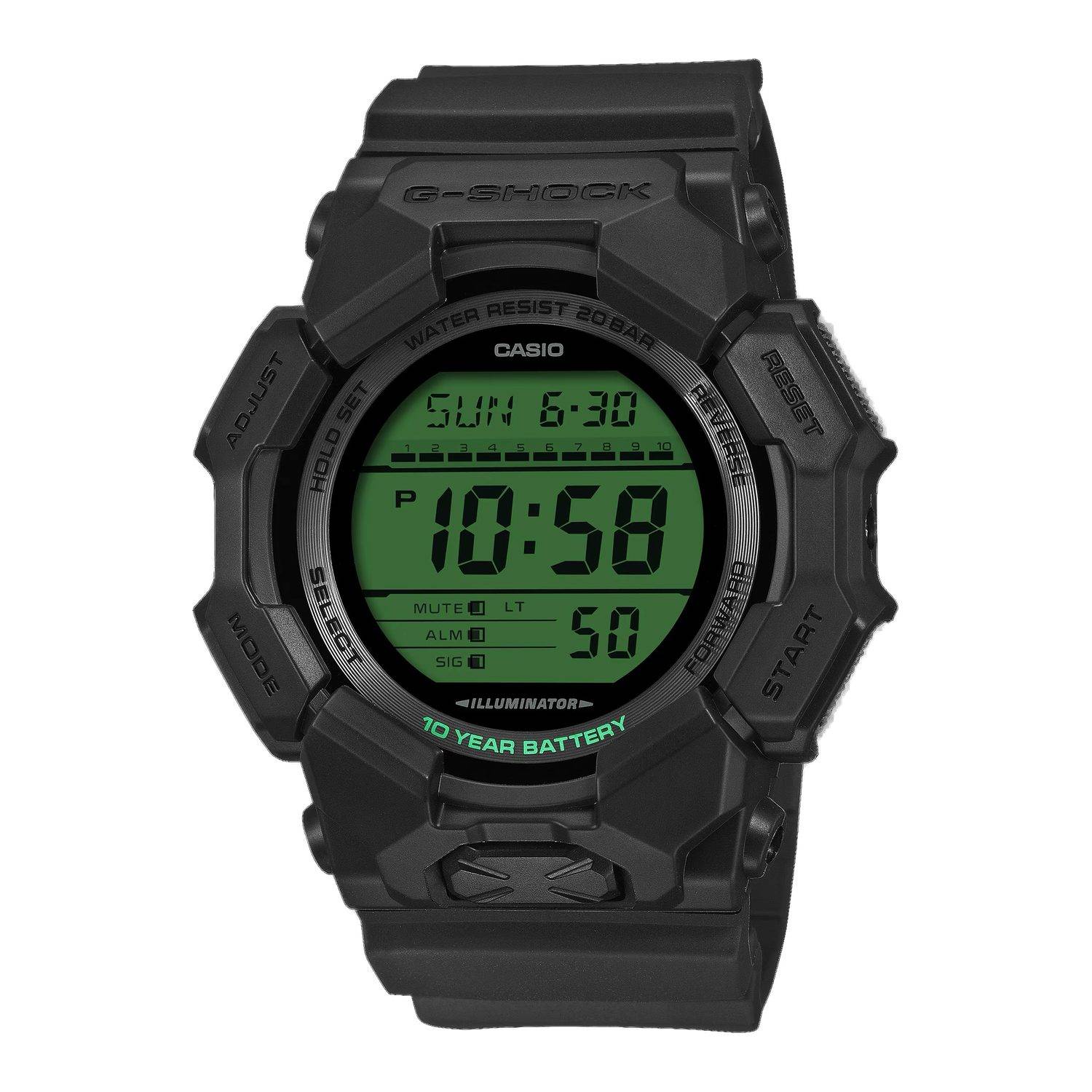 Casio G-Shock Men's GD010BEG-1 Digital Watch with 10-Year Ba