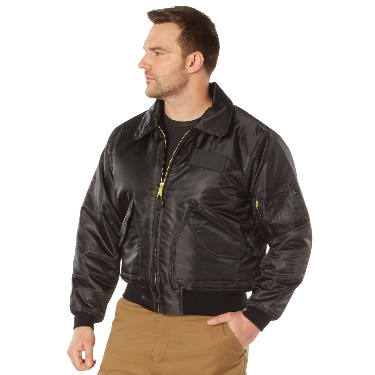Rothco CWU-45P ブラック ジャケット M Rothco CWU-45P Flight Jacket | U.S. Patriot