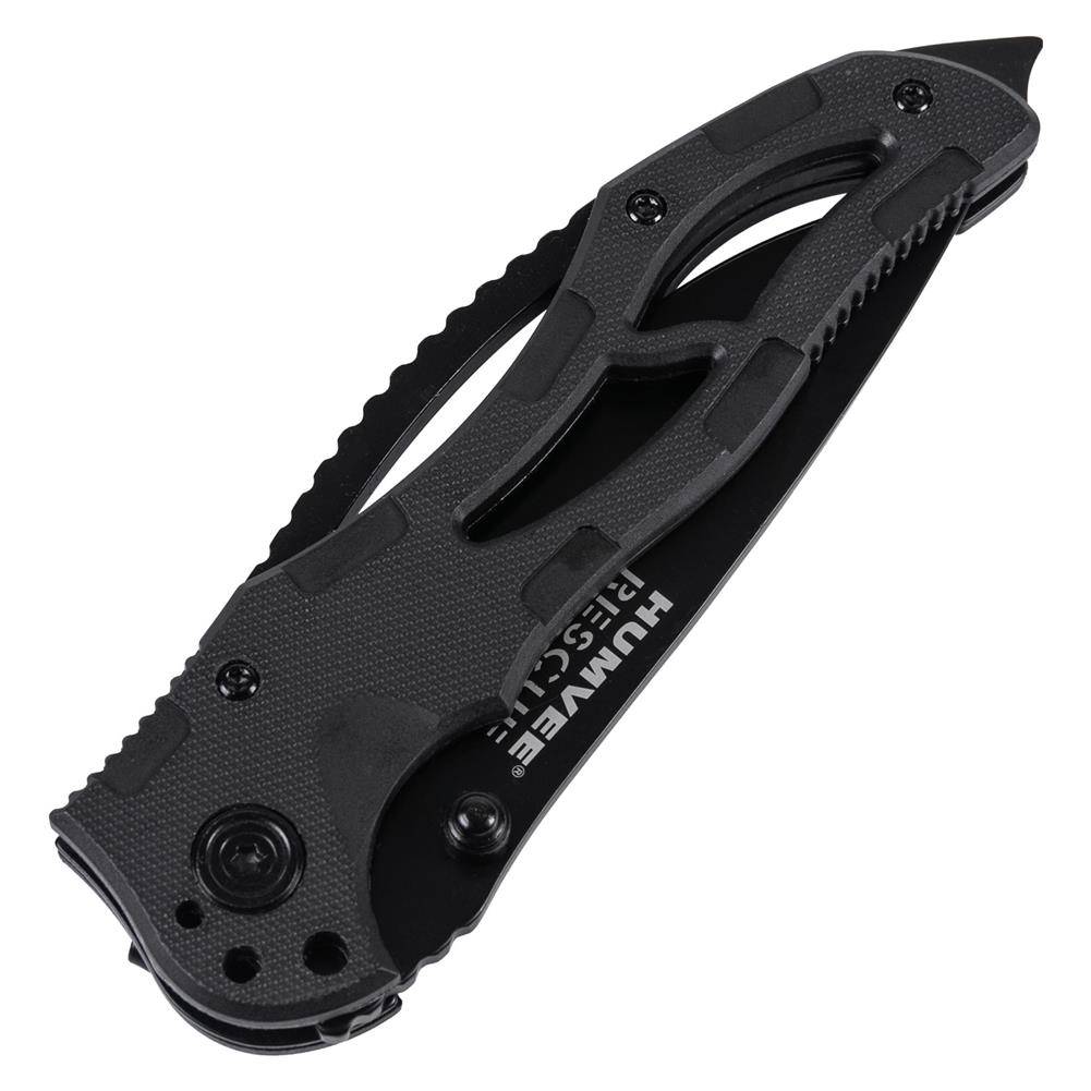 Humvee Spring Assist Drop Point Rescue Knife | U.S. Patriot