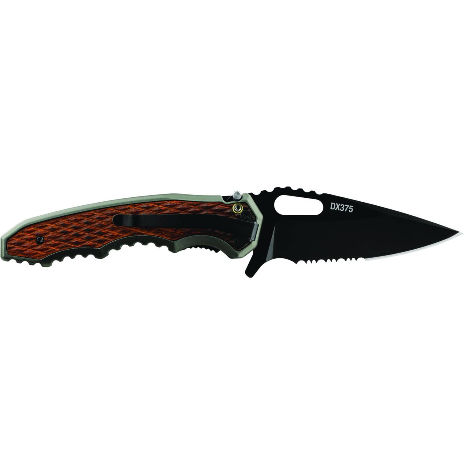 Coast DX375 Double-Lock Wood-Handle Folding Knife