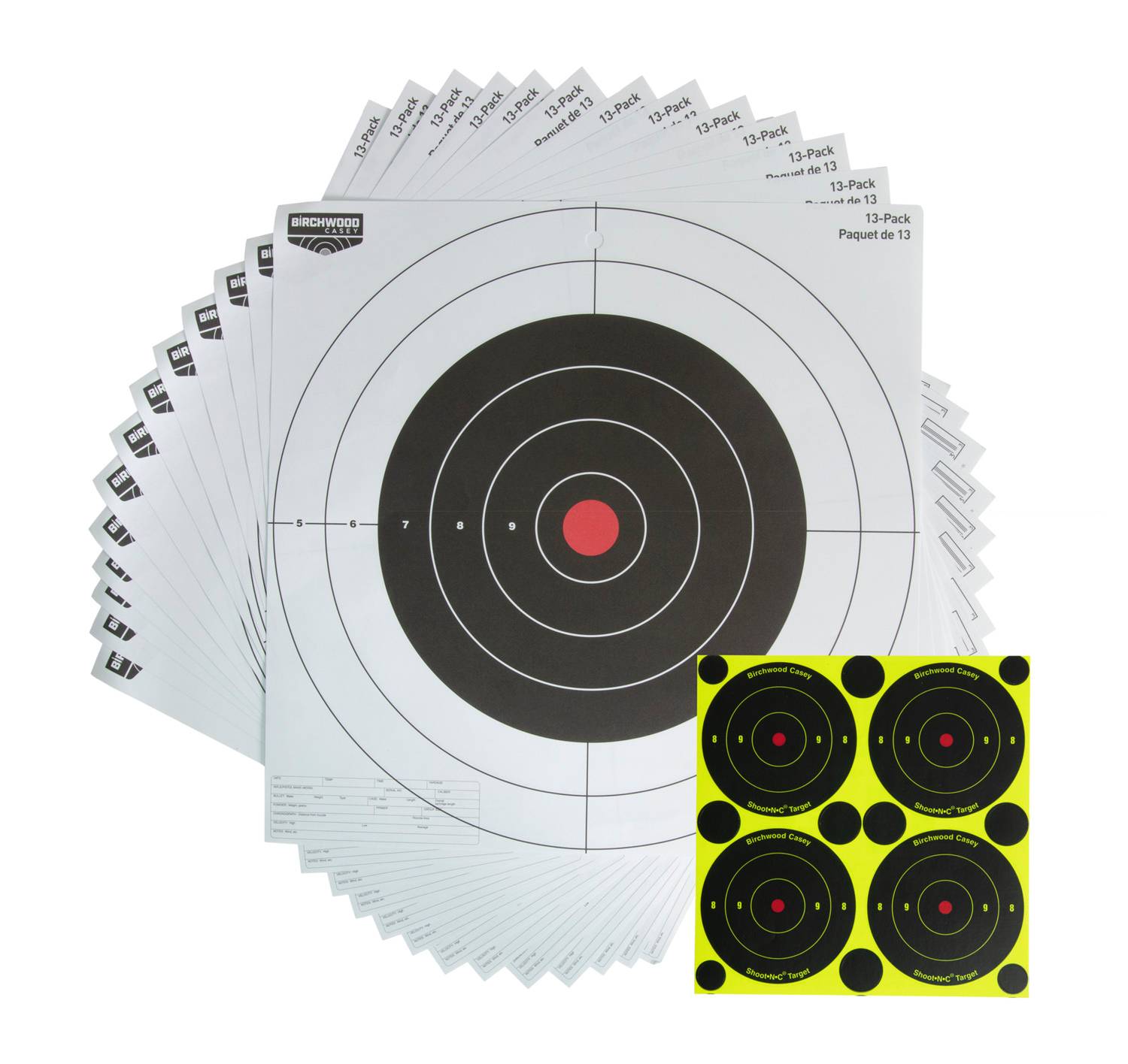 Birchwood Casey EZE-Scorer 12 Bulls-Eye Target -13 Targets