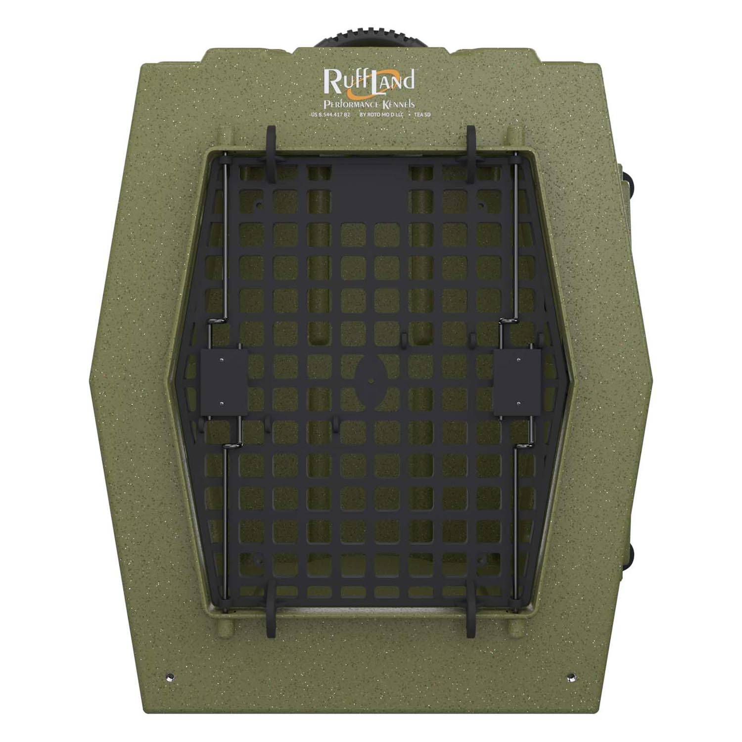 RUFF LAND KENNELS LARGE KENNEL, DOUBLE DOOR, FRONT AND RIGHT