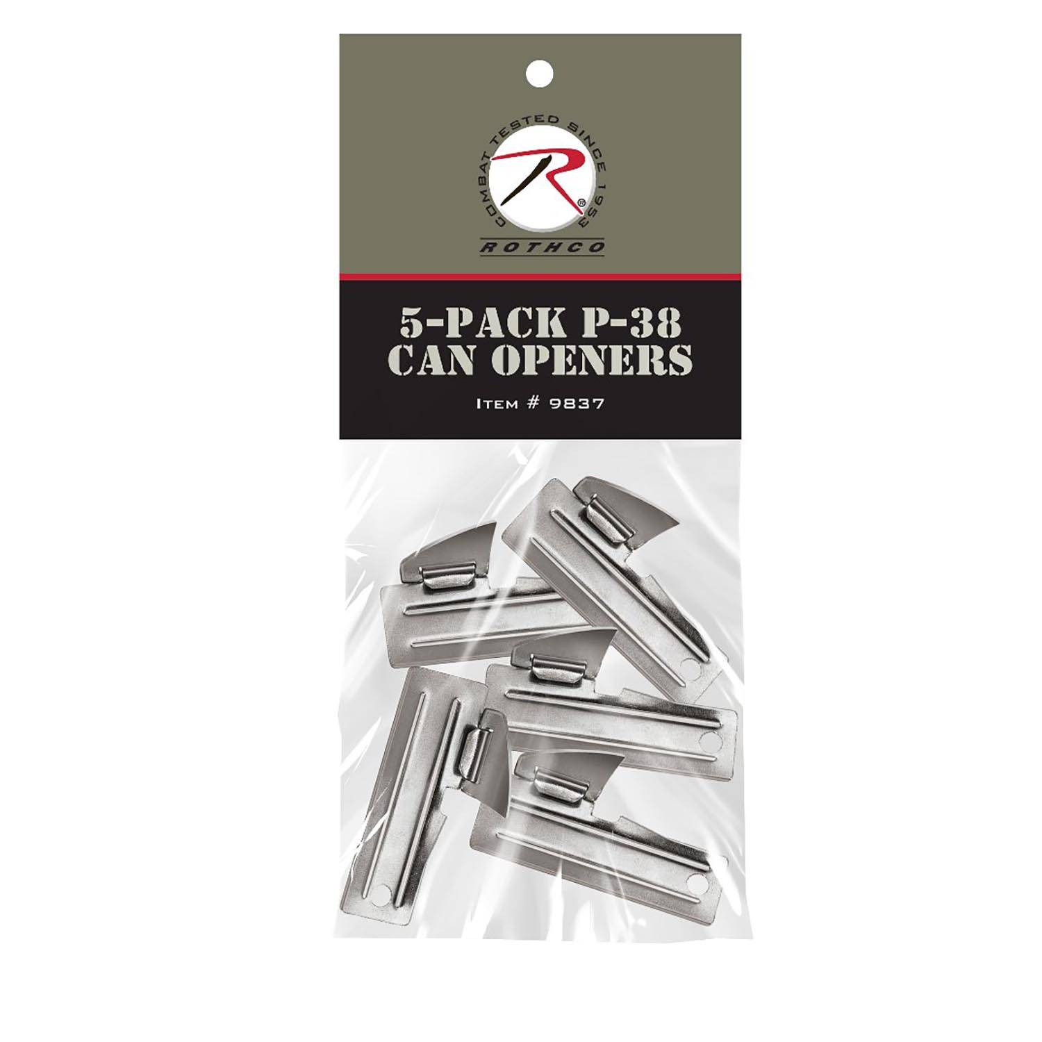 Rothco G.I. Type 5-pack P38 Can Openers