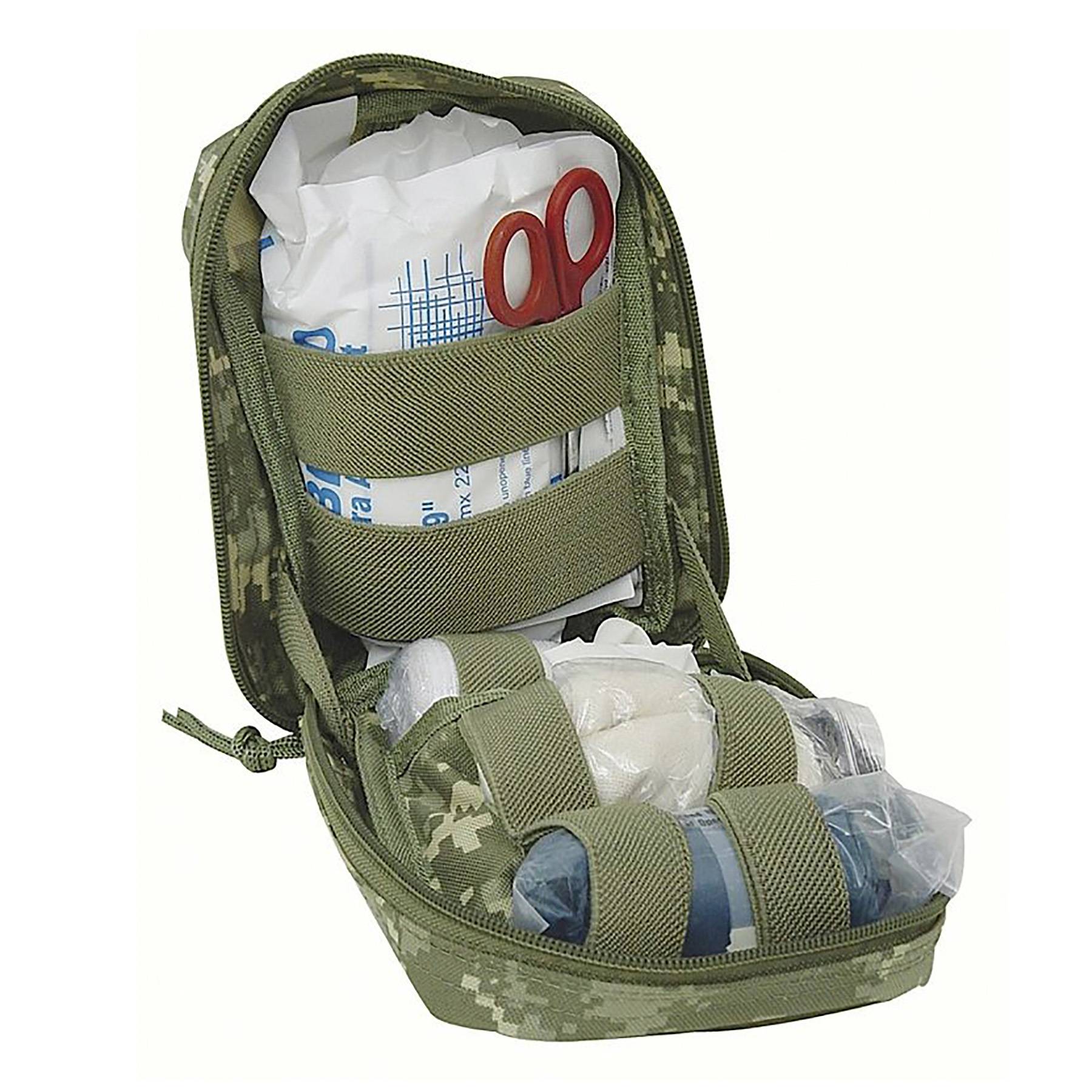 MAJOR SURPLUS FULLY STOCKED MOLLE TRAUMA KIT FIRST AID POUCH