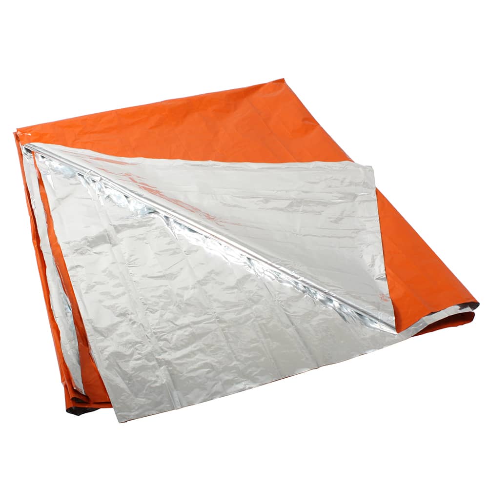 Rothco Polarshield Sleeping Bag Style Orange Silver Survival