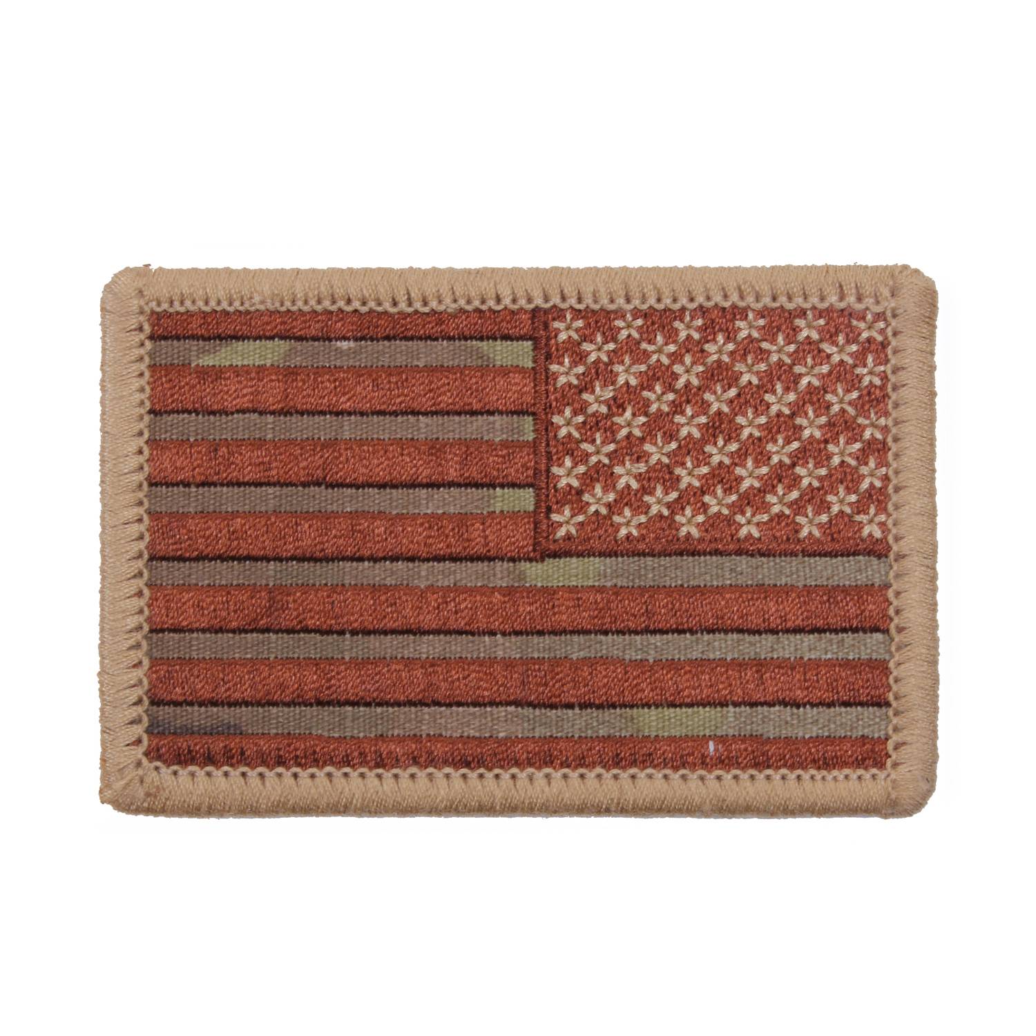 Rothco Iron On / Sew On Embroidered US Flag Patch Reverse