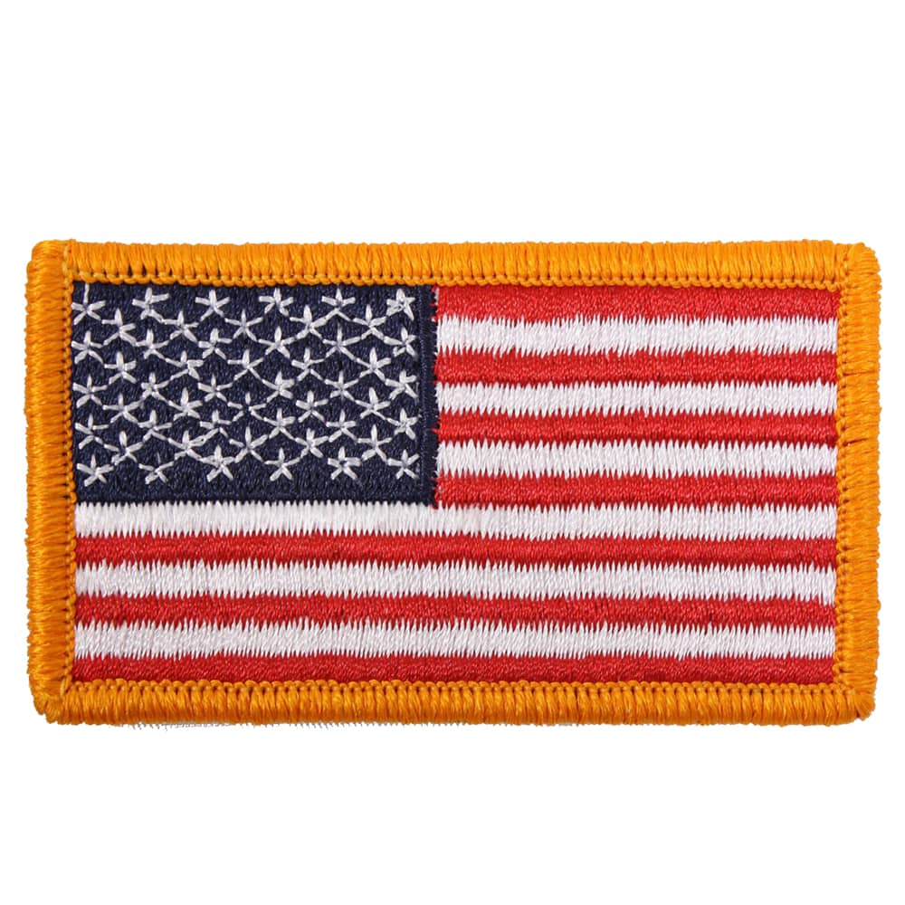 Rothco American Flag Patch with Hook Back