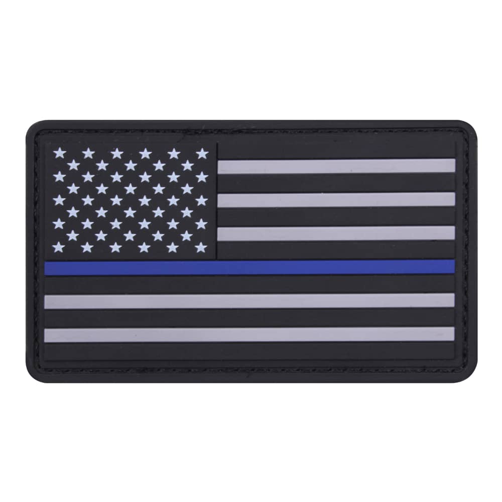 Rothco Thin Blue Line PVC Flag Patch