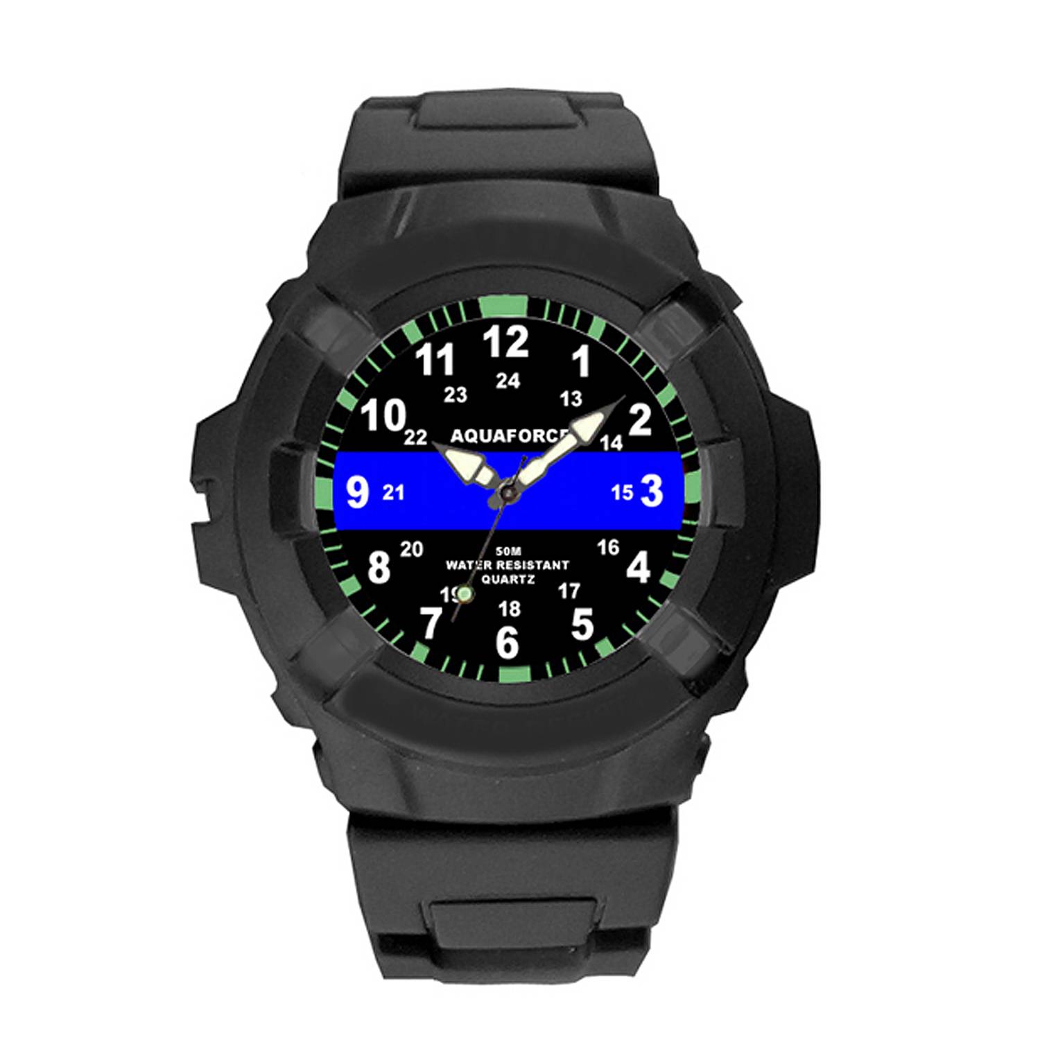 Rothco Aquaforce Thin Blue Line Watch