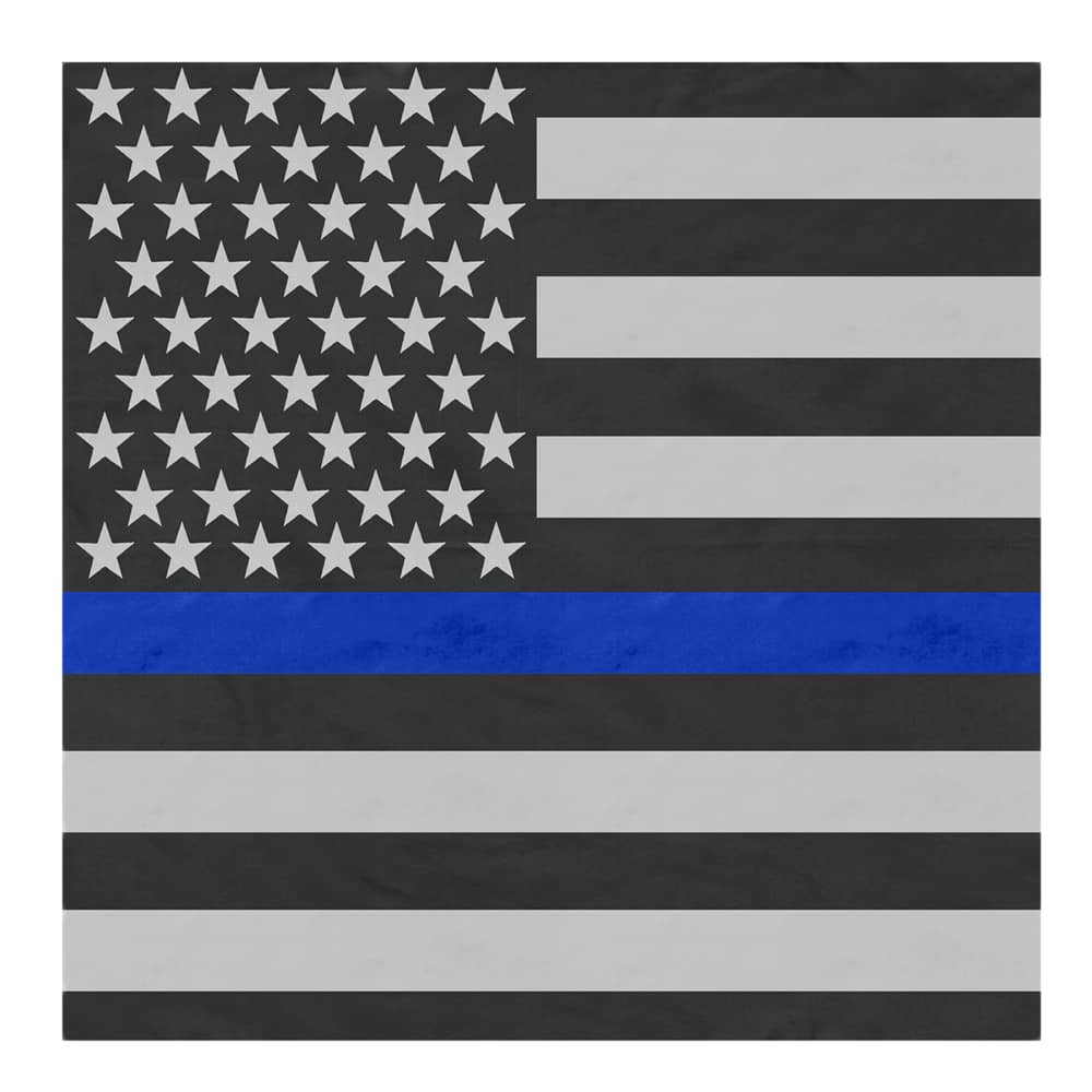 Rothco Thin Blue Line Flag Bandana