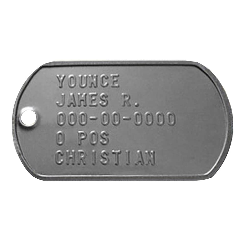 Single Dog Tag