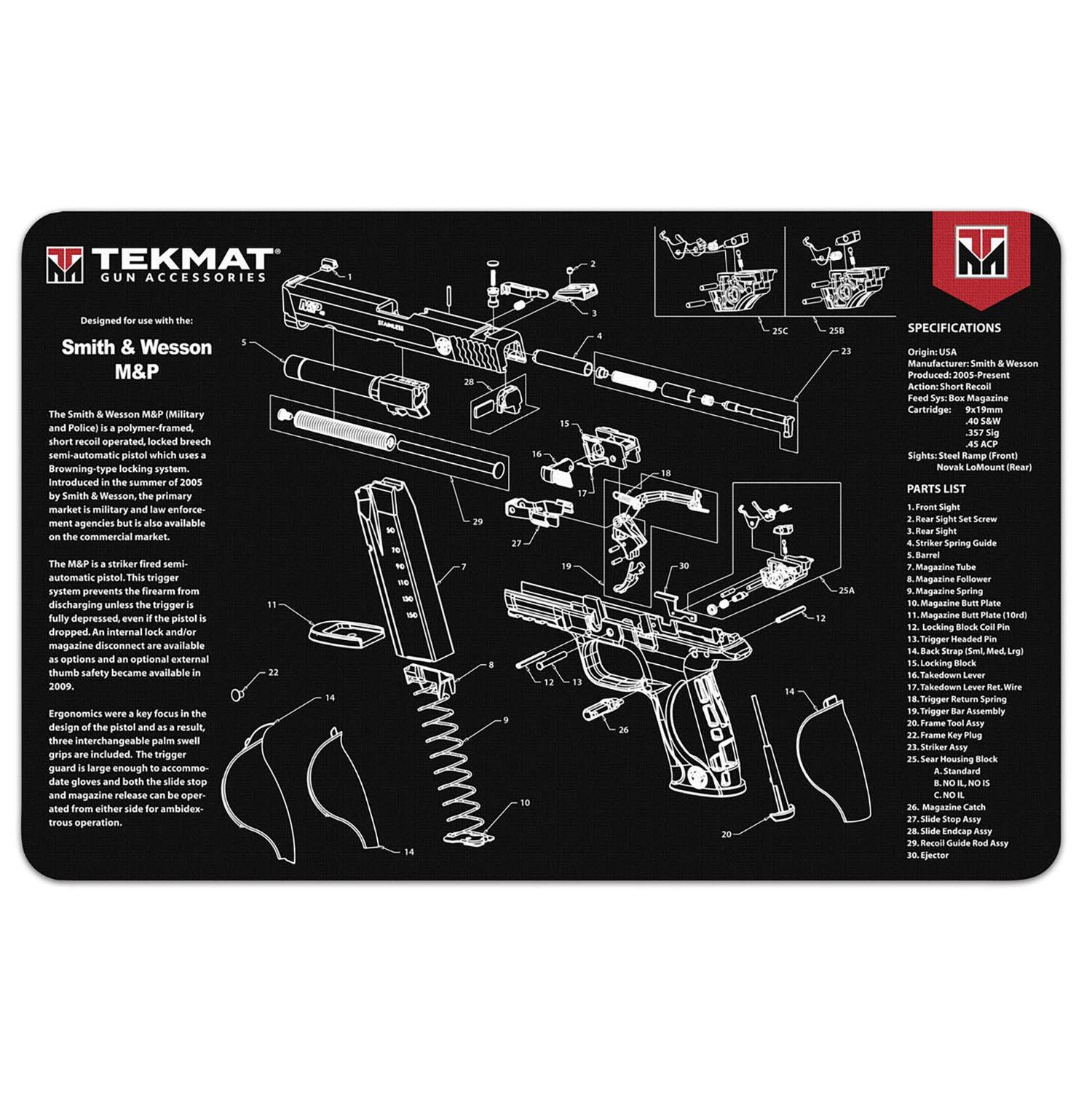 M&Tページ TekMat Smith & Wesson M&P Gun Mat 17