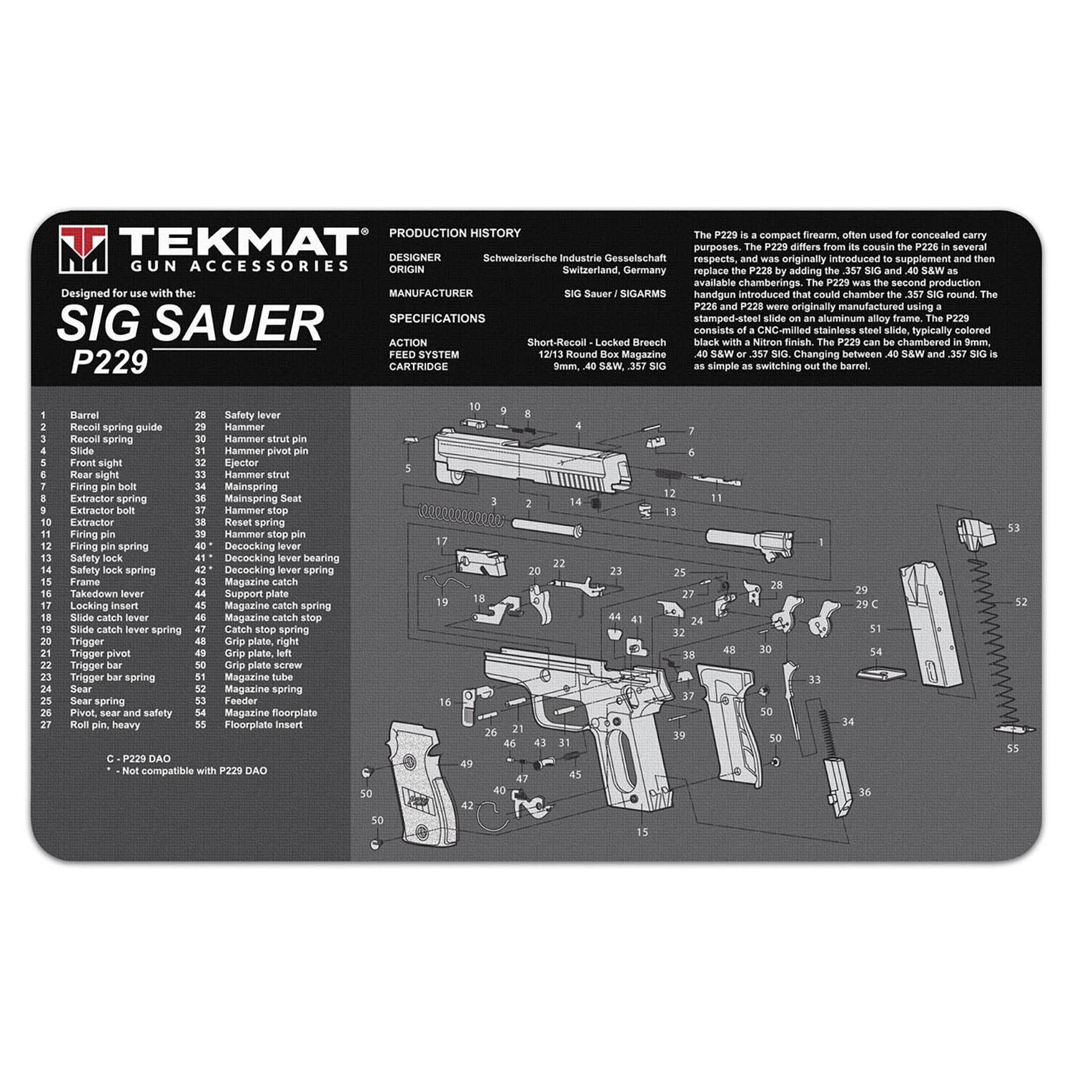 MPY1957ページ SIG SAUER P229 TEKMAT GUN CLEANING MAT