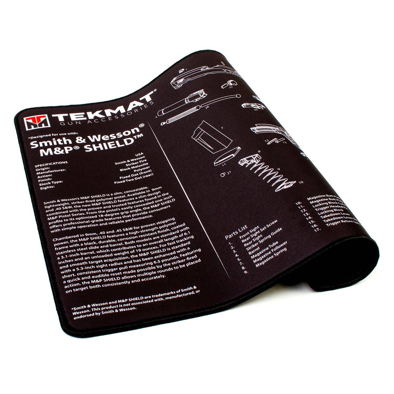 TekMat Smith & Wesson M&P Shield Premium Mat U.S. Patriot