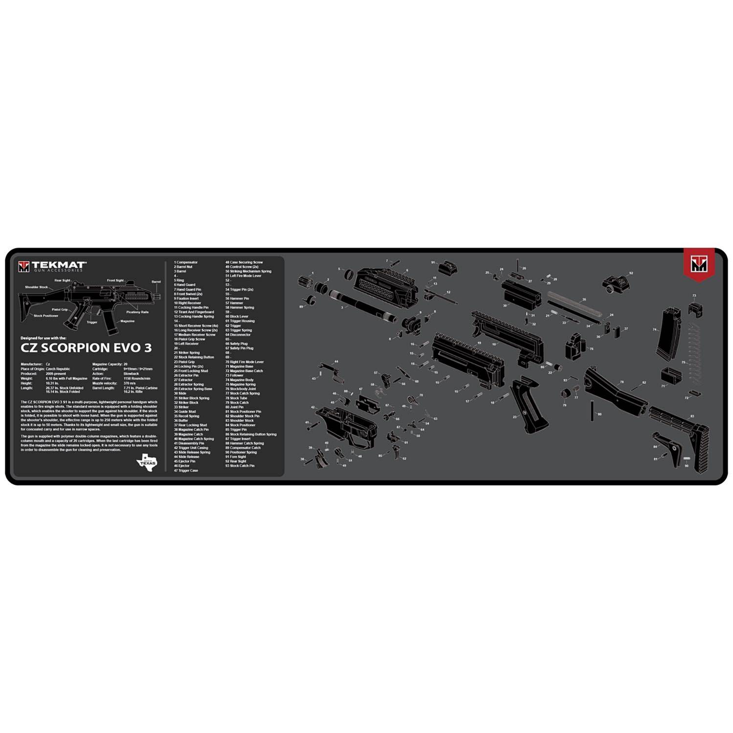 TekMat CZ Scorpion EVO 3 Gun Cleaning Mat | U.S. Patriot