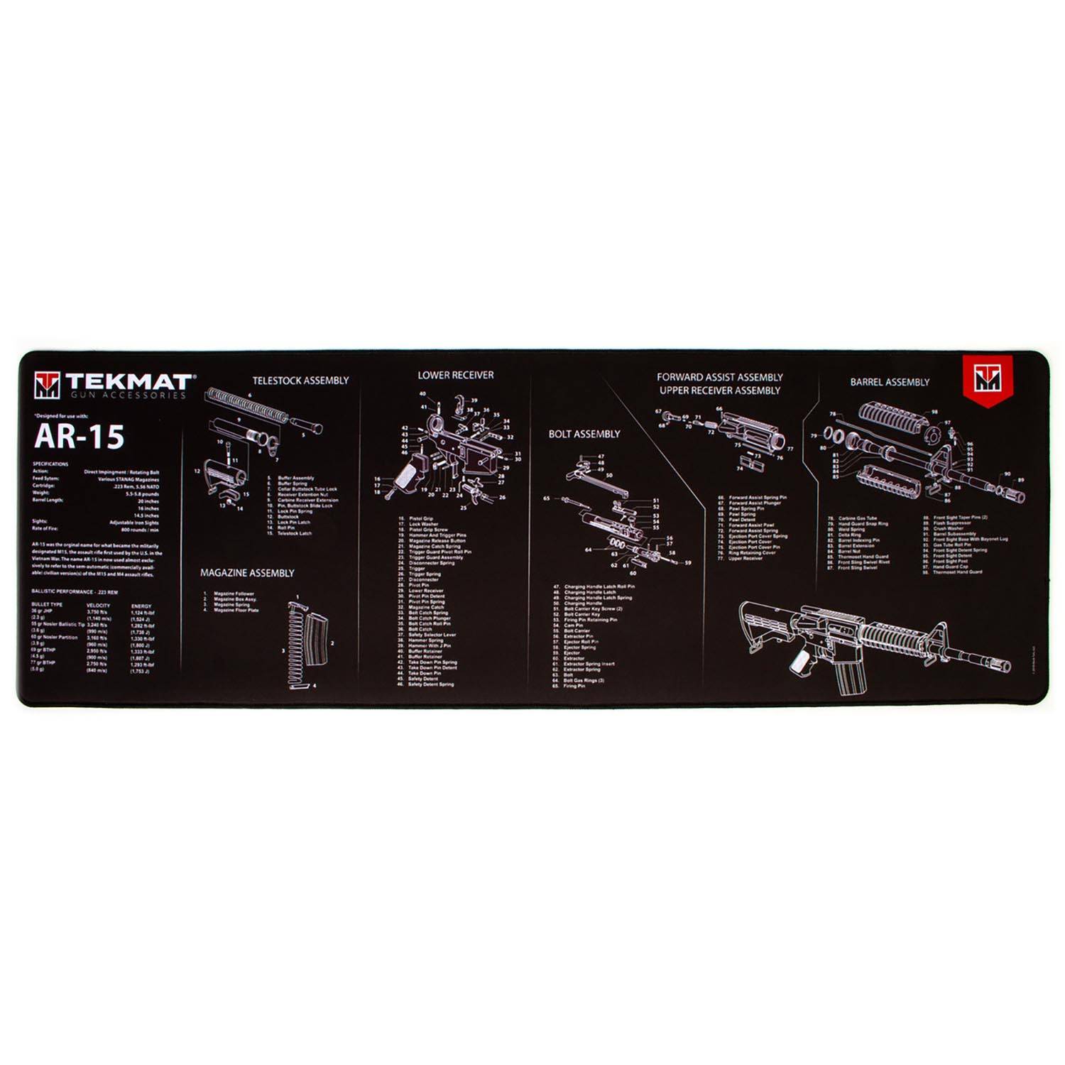 TekMat AR-15 Ultra Premium Gun Cleaning Mat 44"