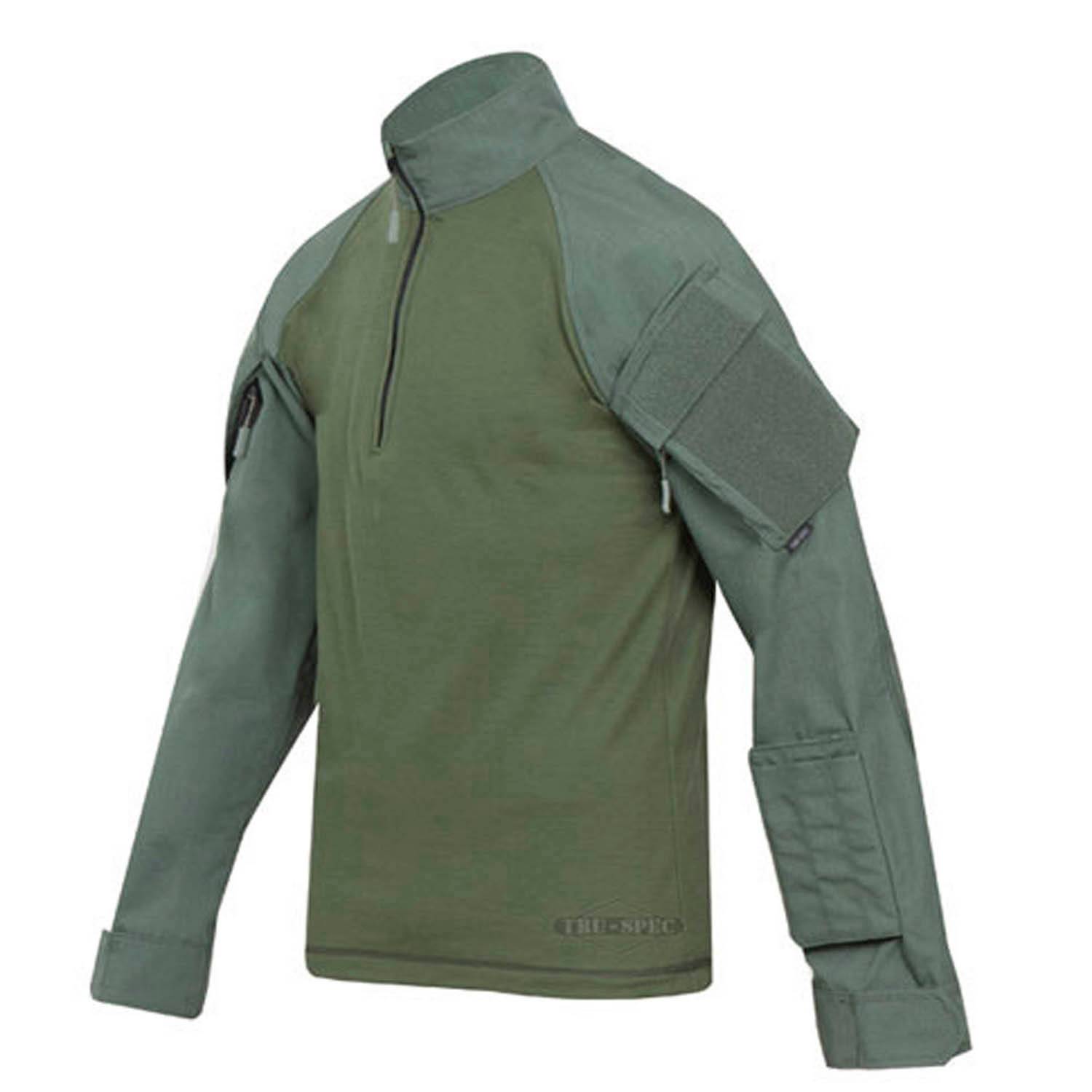 TRU-SPEC QUARTER ZIP COMBAT SHIRT 50/50 CORDURA NYCO