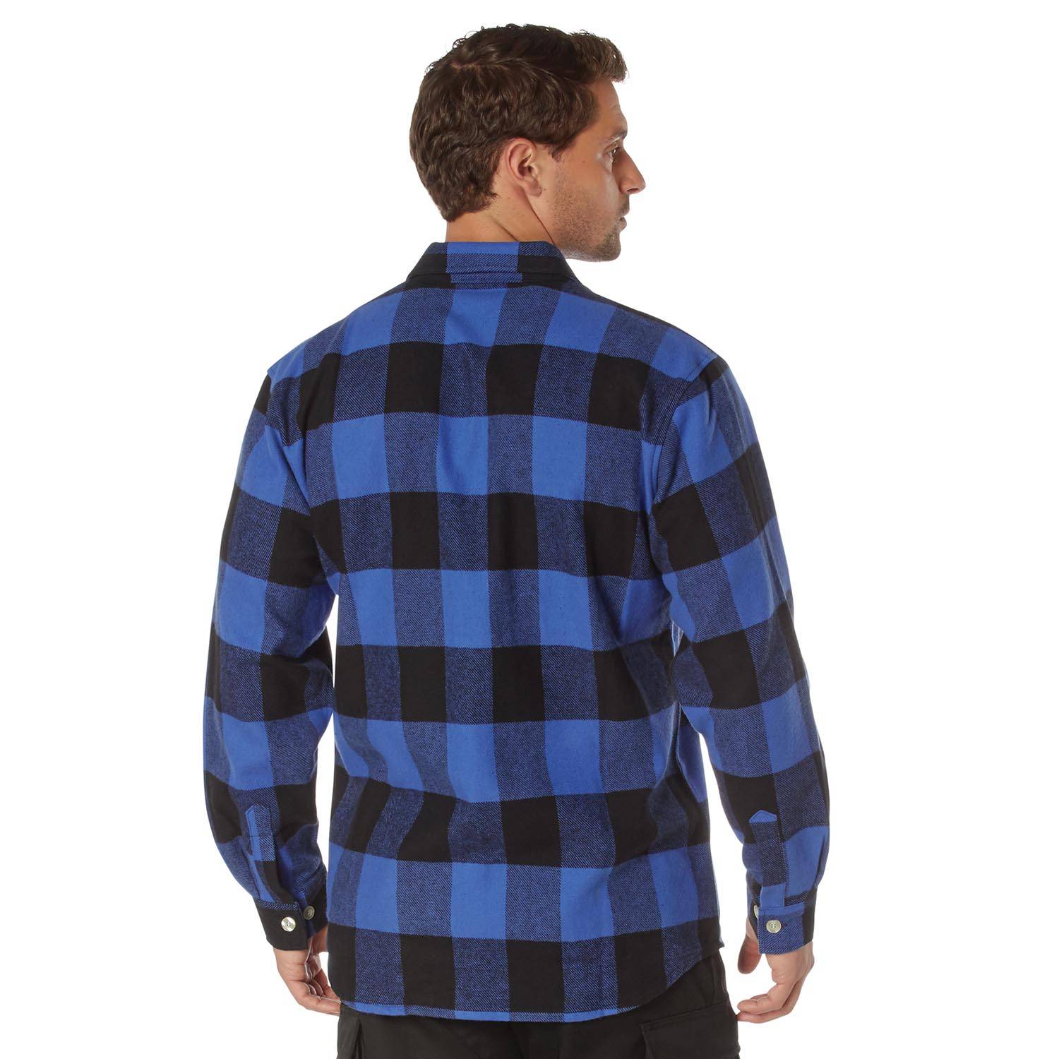 Extra Heavyweight Buffalo Plaid Flannel Shirt Rothco Red / XL, image size:1500x1500