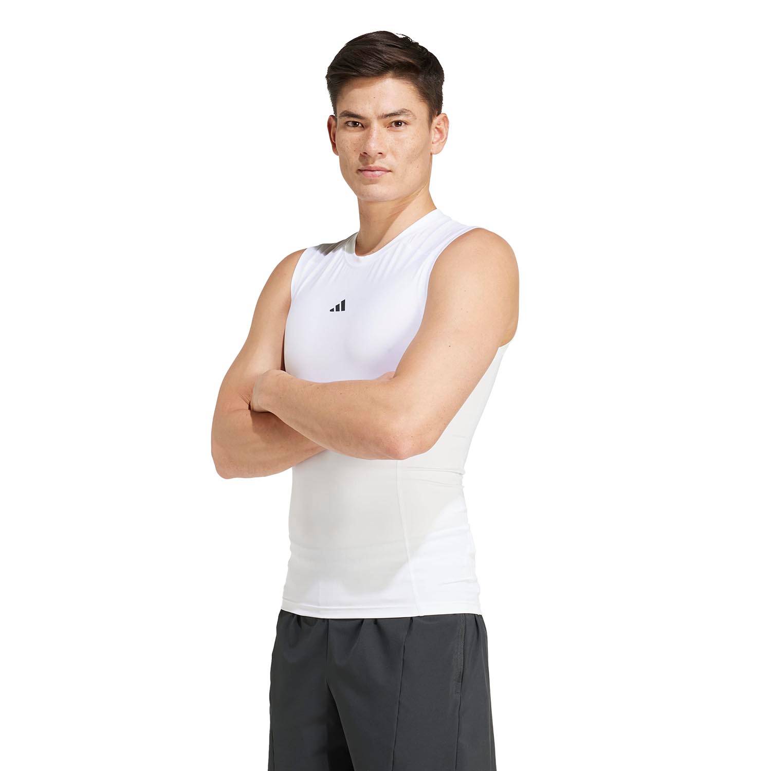 Adidas Men's TechFit Compression Sleeveless | U.S. Patriot