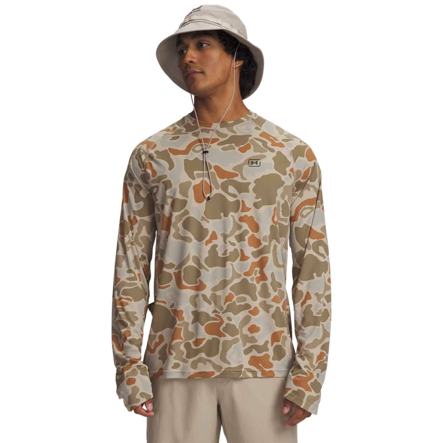 UNDER ARMOUR MEN'S FISH ELITE PRINTED LONG-SLEEVE SHIRT